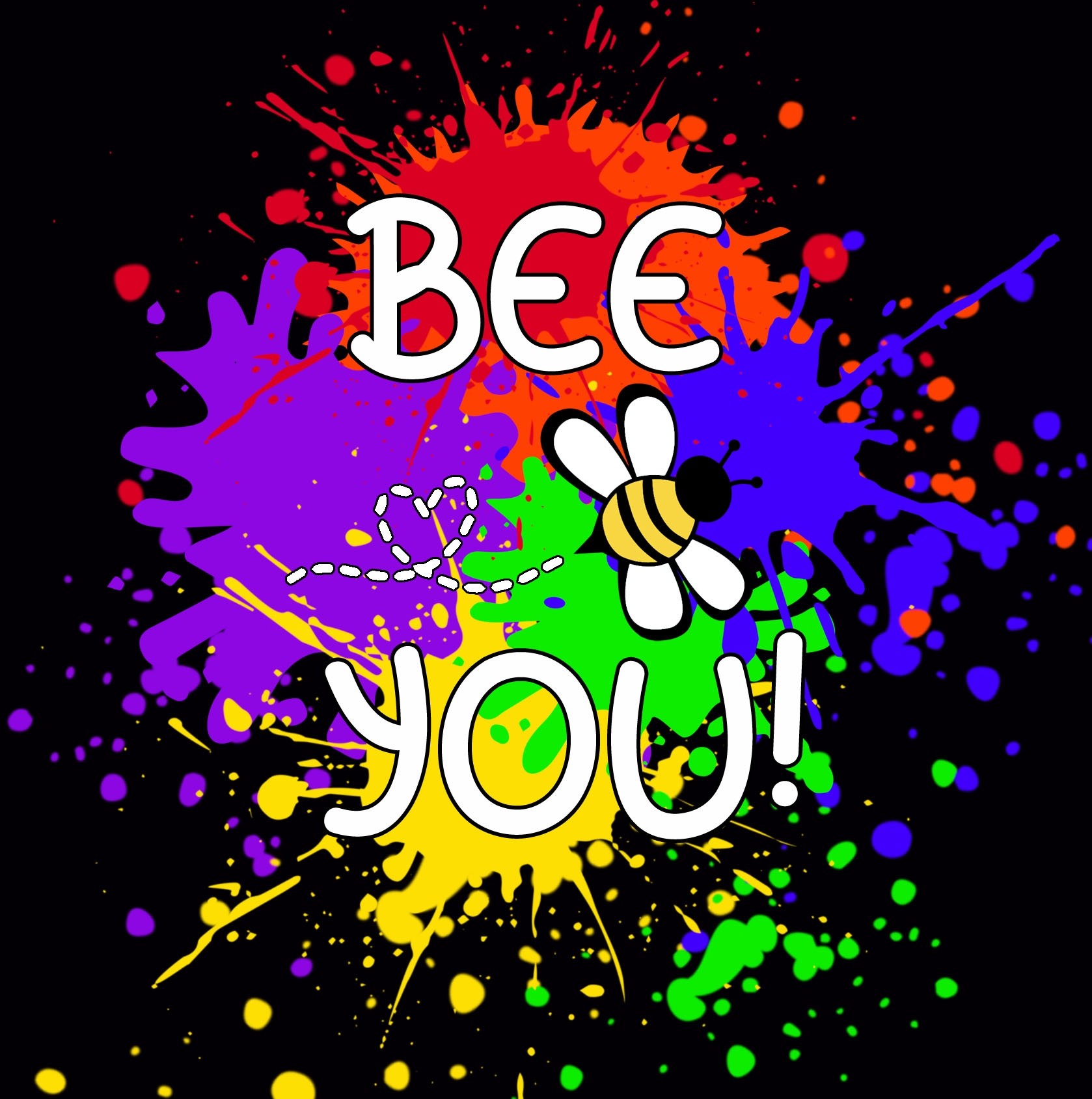 Inspirational Quote Pride Greeting Card - Bee You