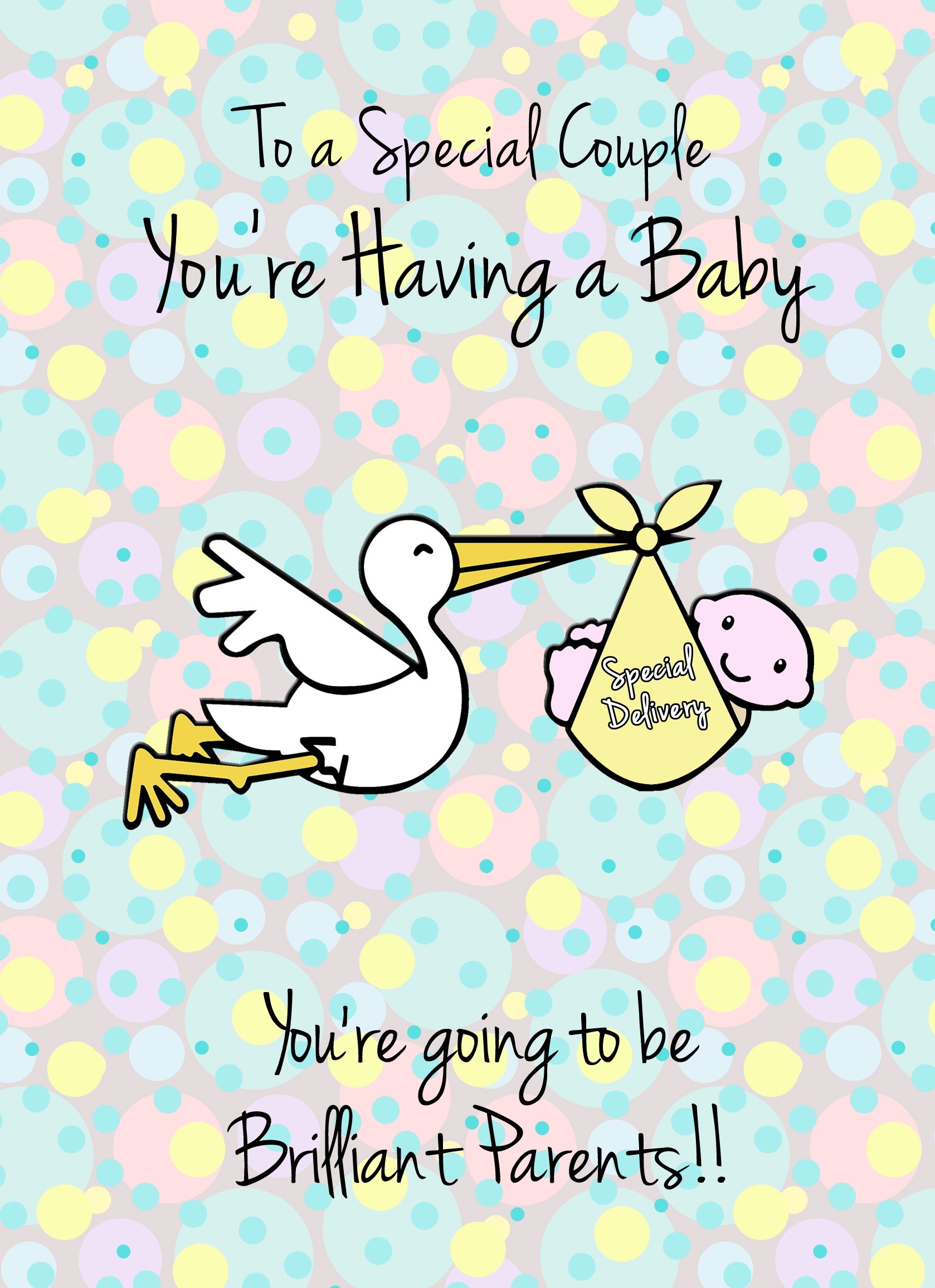 You're Having a Baby Pregnancy Card (Stork)