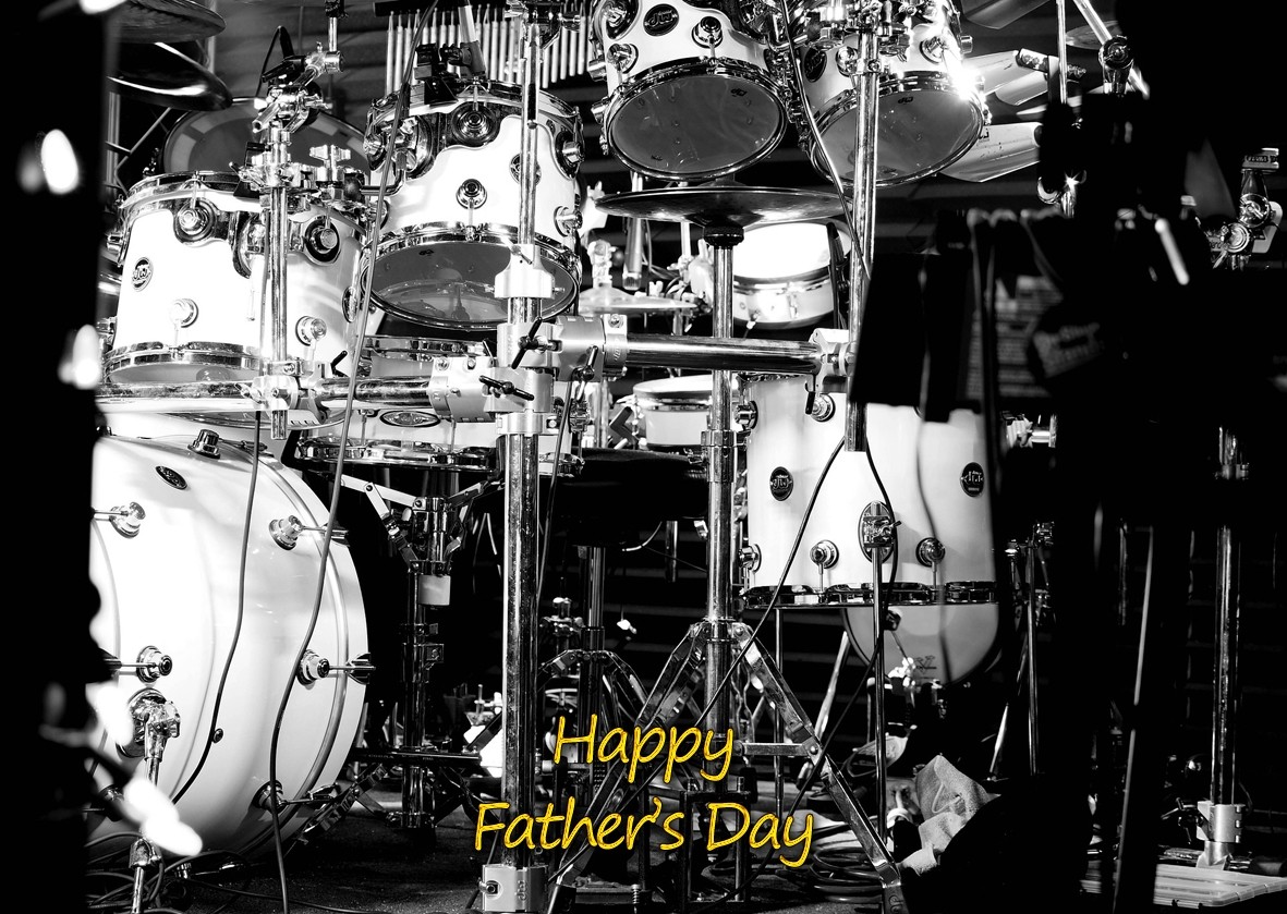 Drums Fathers Day Card
