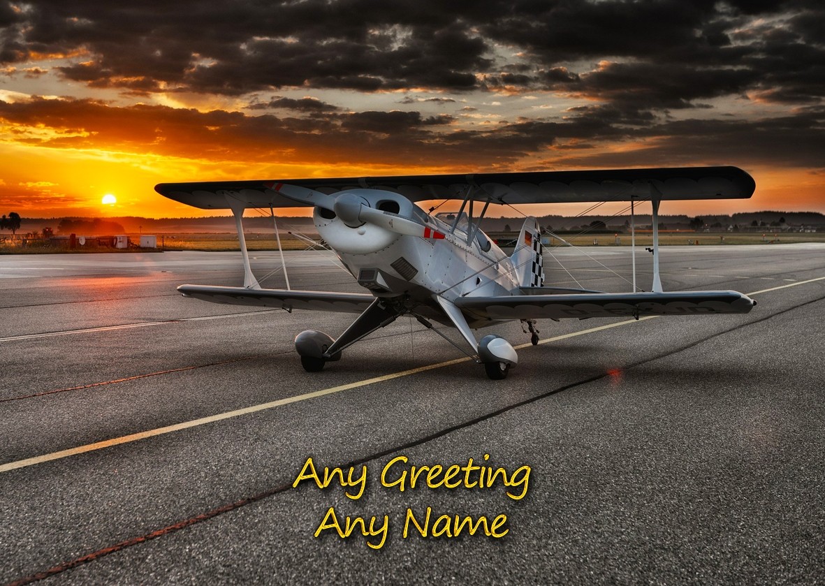 Personalised Aircraft Card