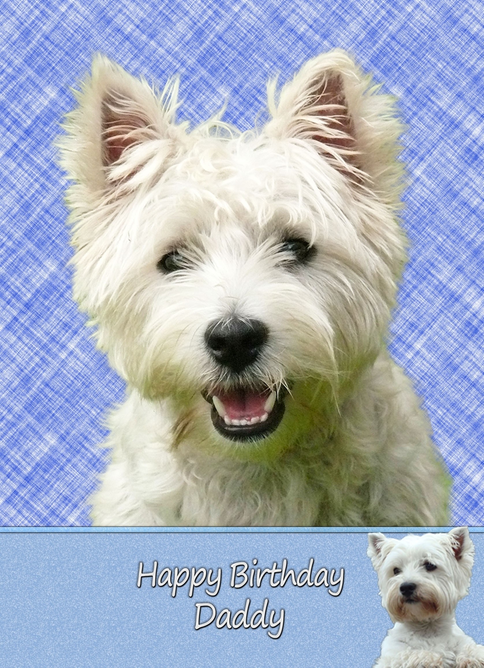 Personalised West Highland Terrier Card