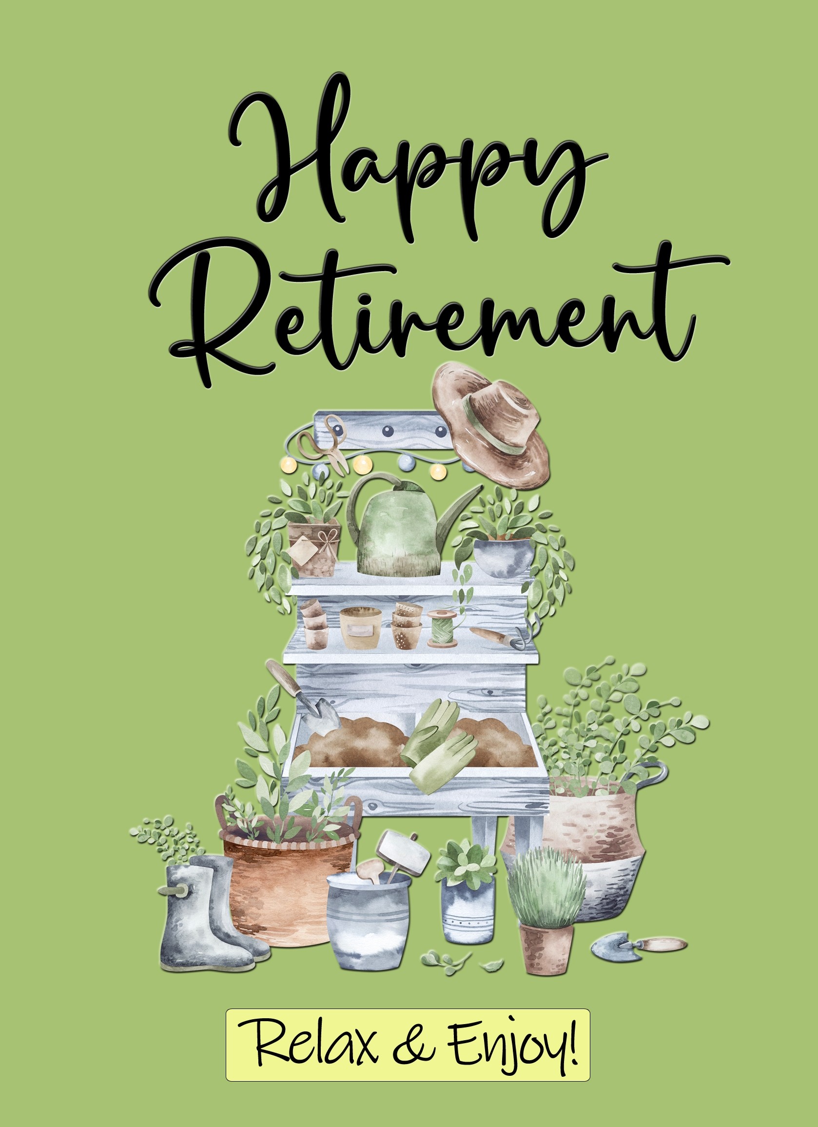 Happy Retirement Congratulations Card (Green)