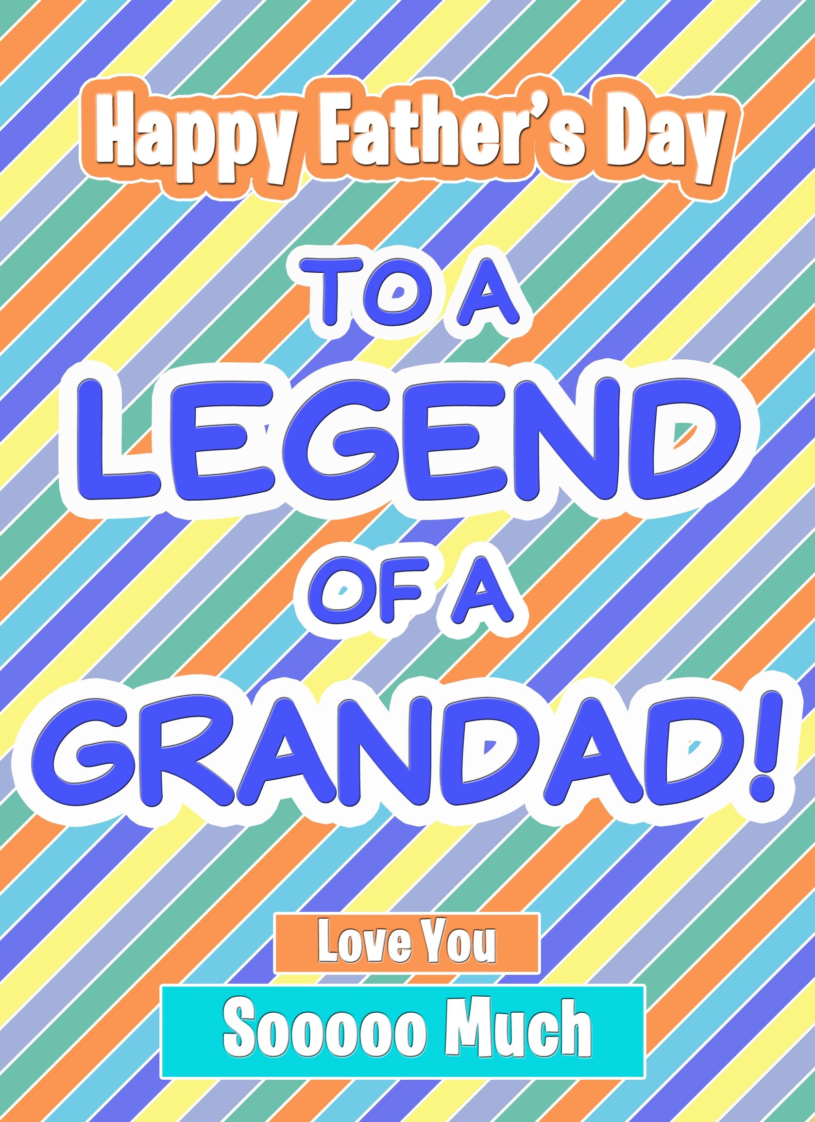 Fathers Day Card (Grandad, Legend)