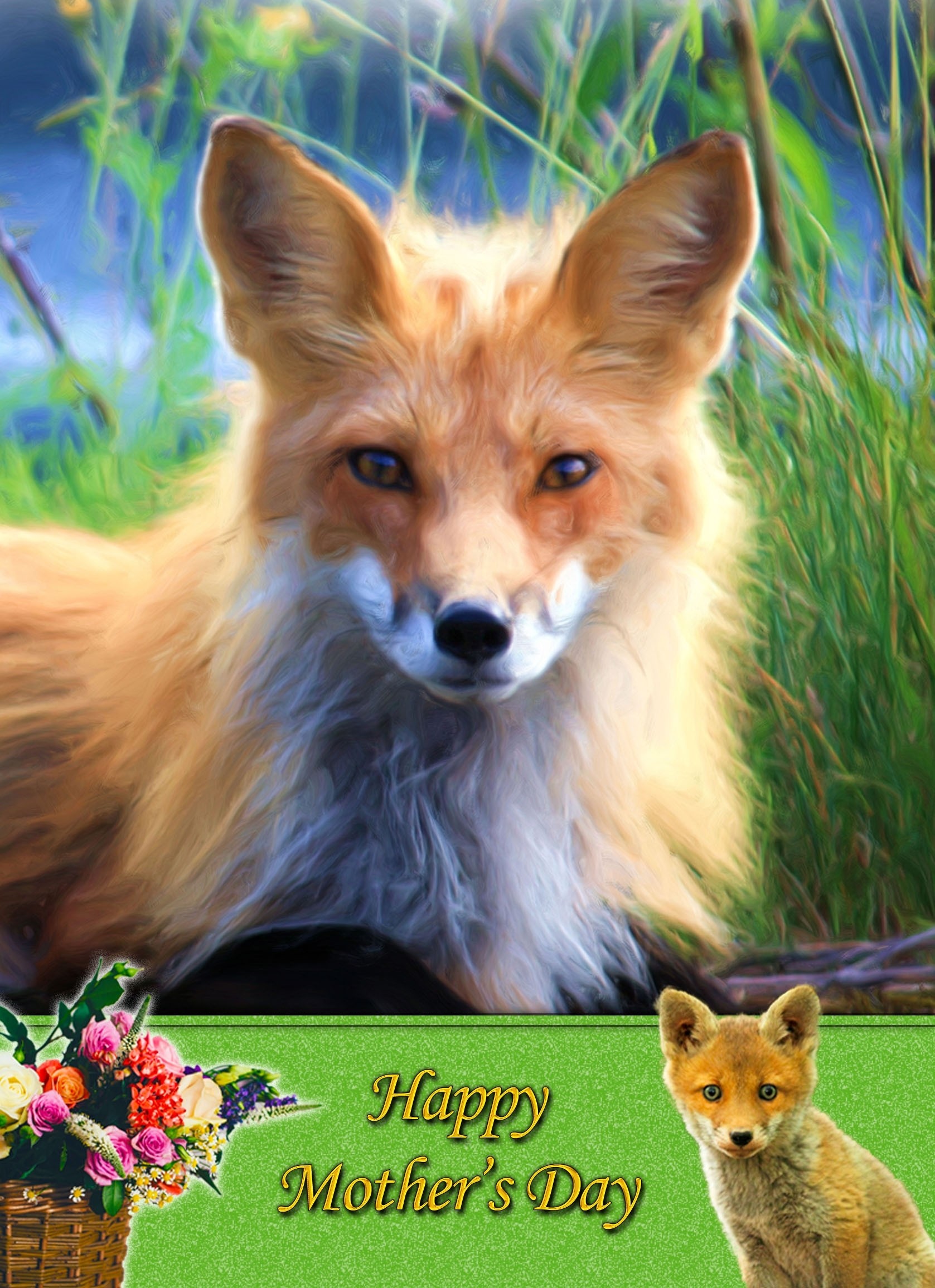 Fox Mother's Day Card