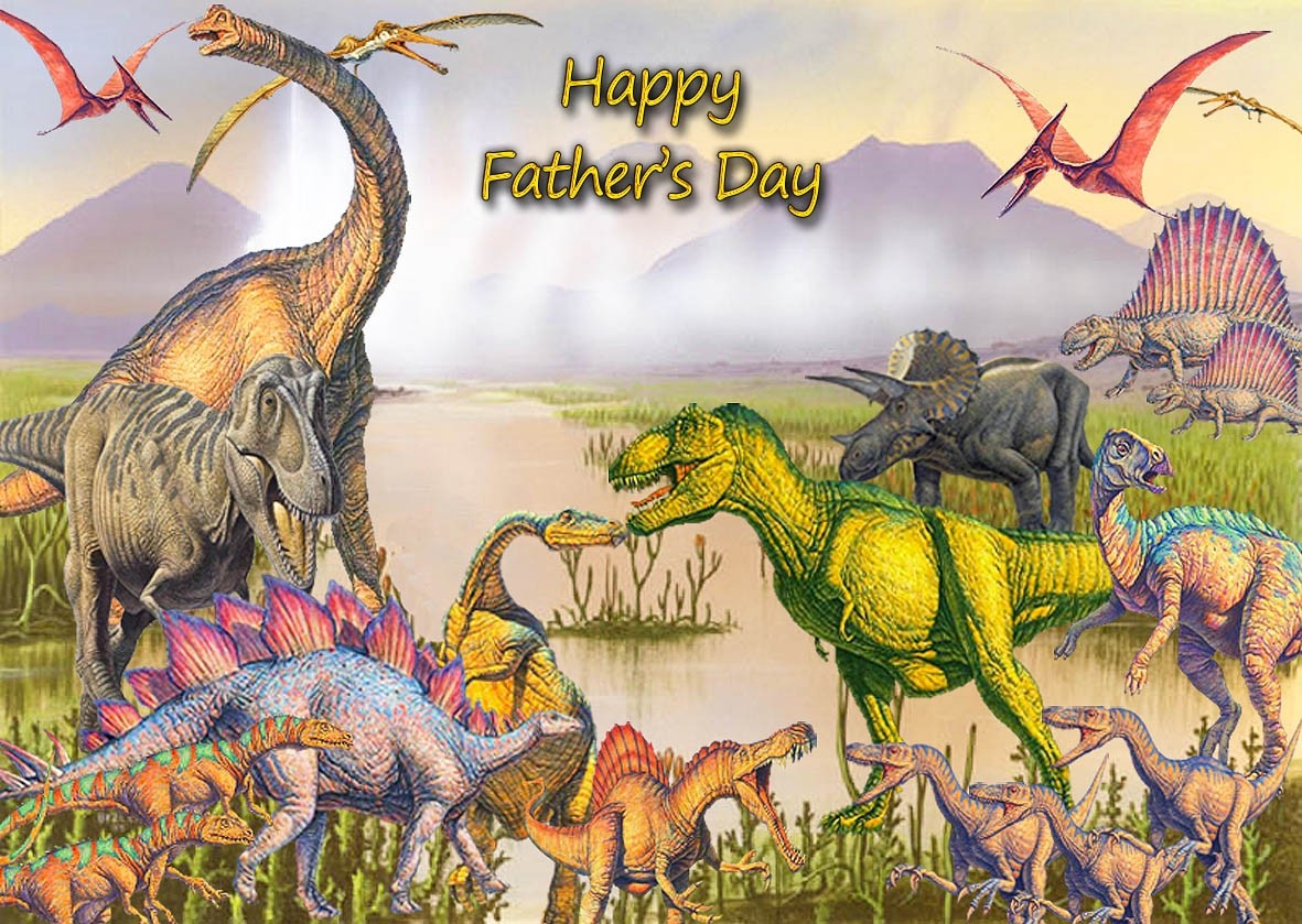 Dinosaurs Fathers Day Card