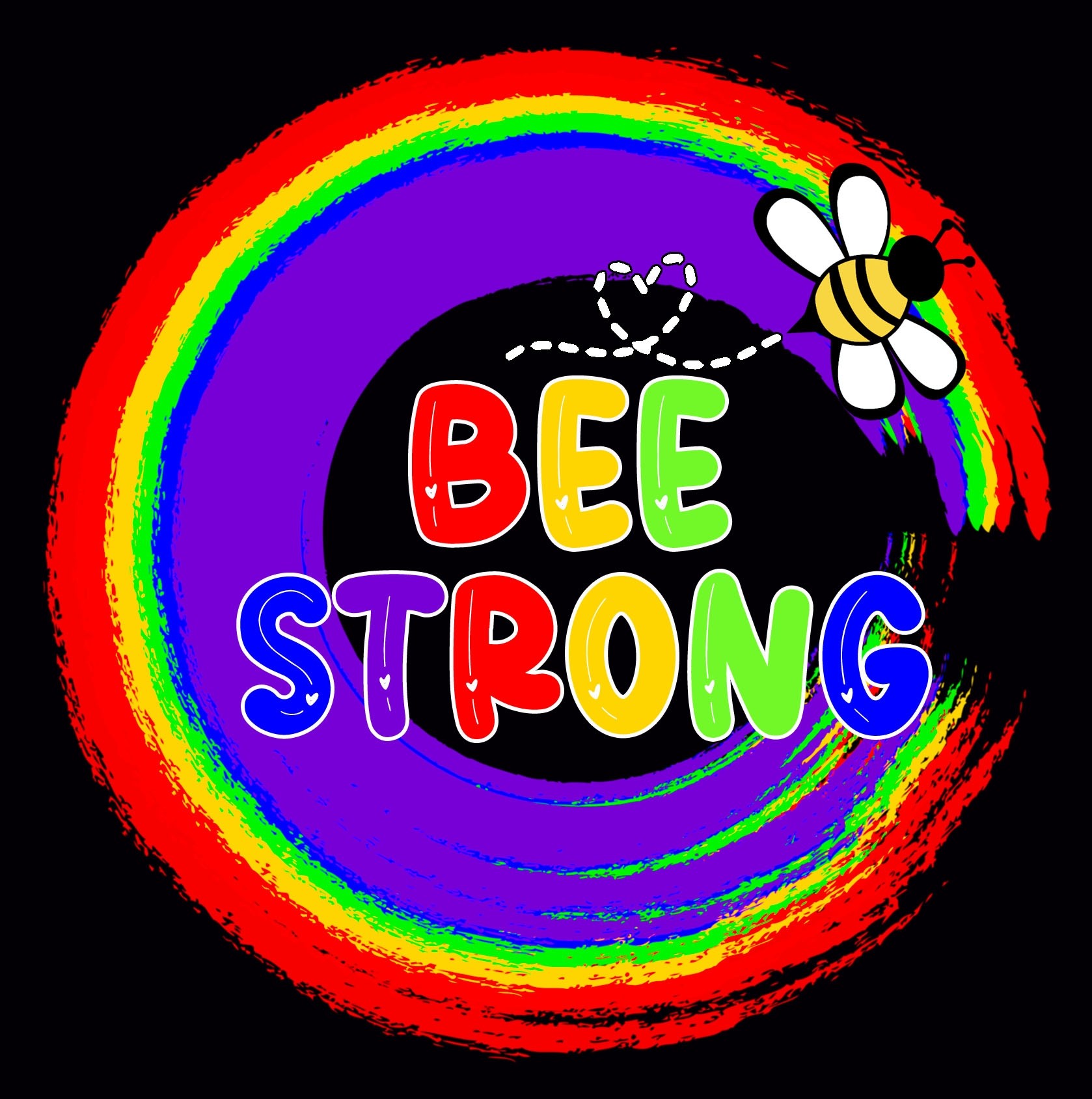 Inspirational Quote Pride Greeting Card - Bee Strong