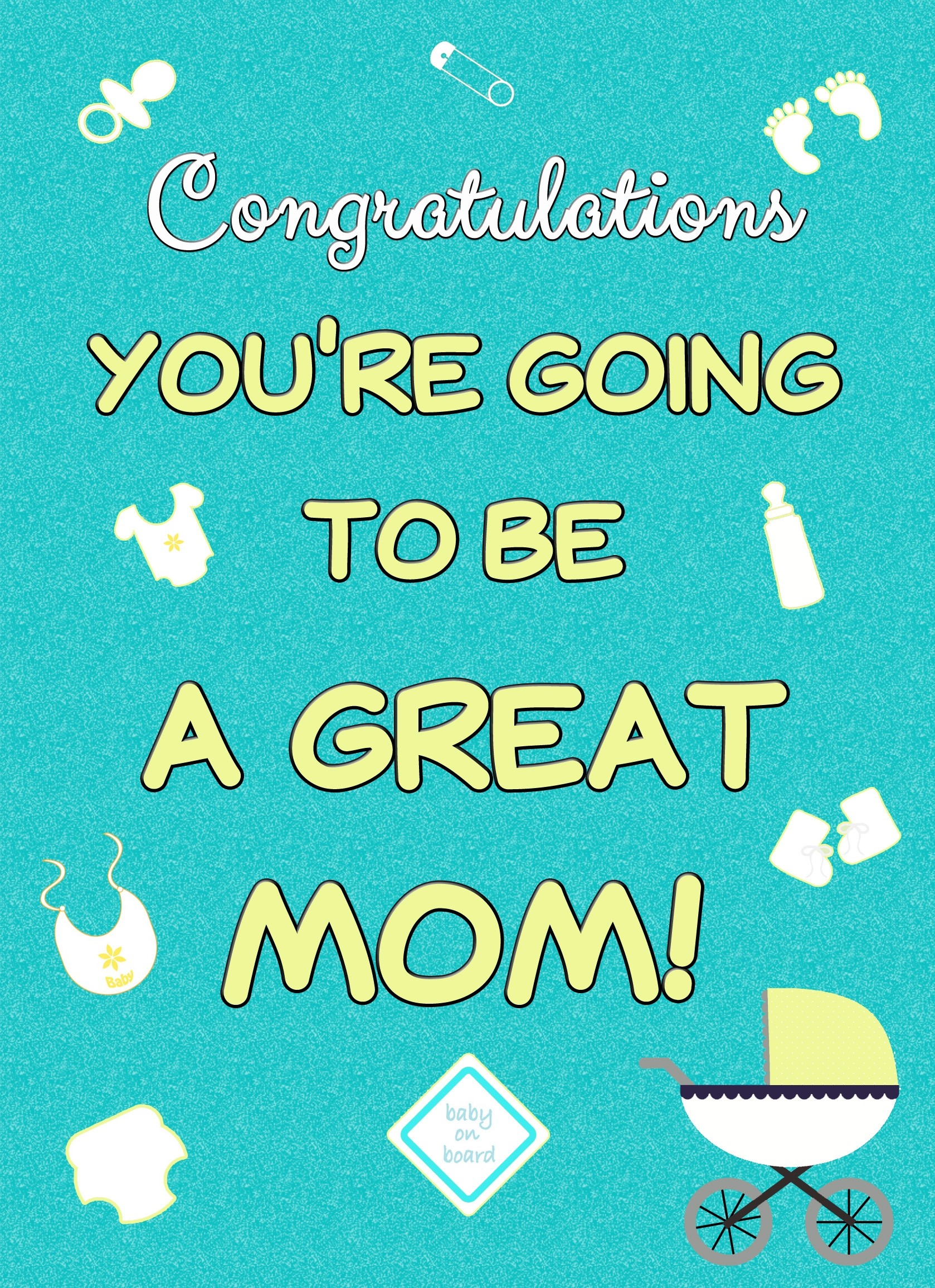 Baby Pregnancy Expecting Card (Mom)