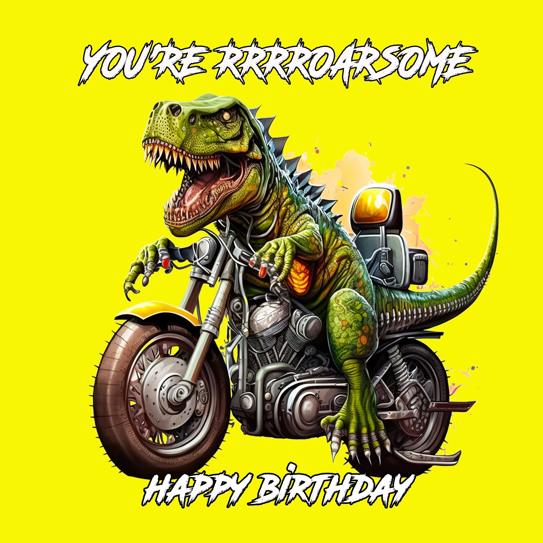 Dinosaur Funny T Rex Birthday Card 6