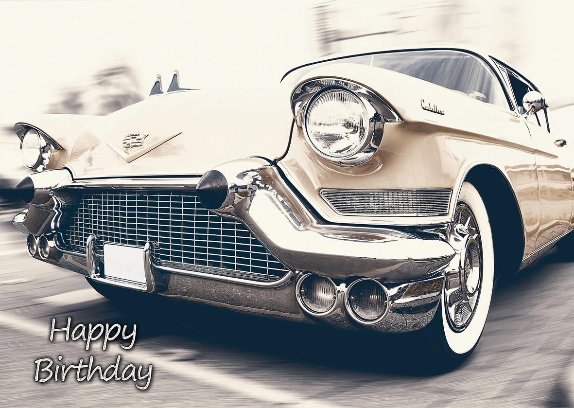 Luxury Car Birthday Card