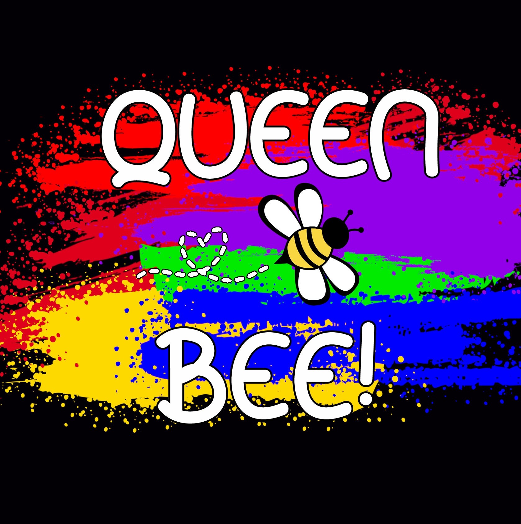 Inspirational Quote Pride Greeting Card - Queen Bee