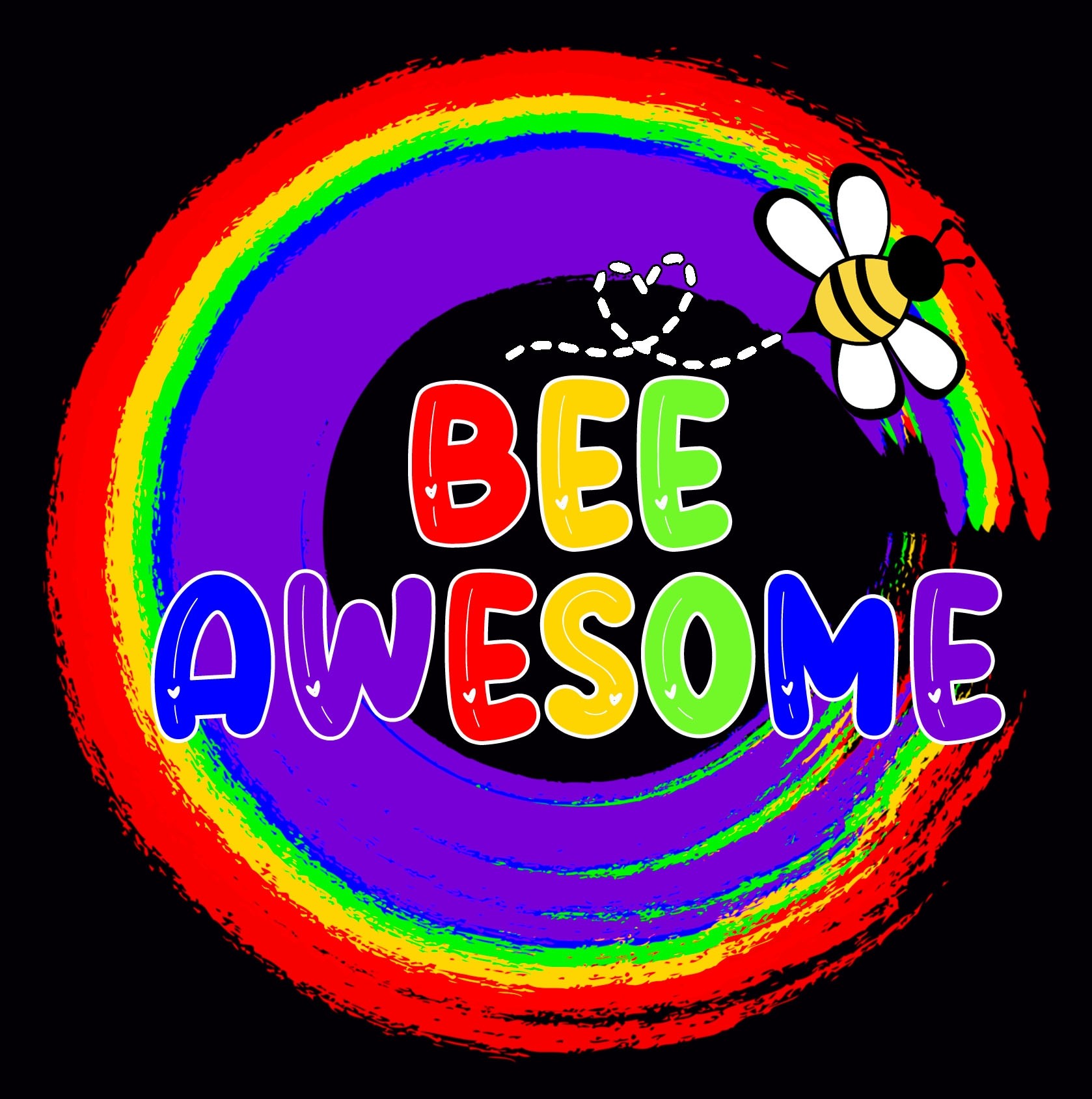 Inspirational Quote Pride Greeting Card - Bee Awesome