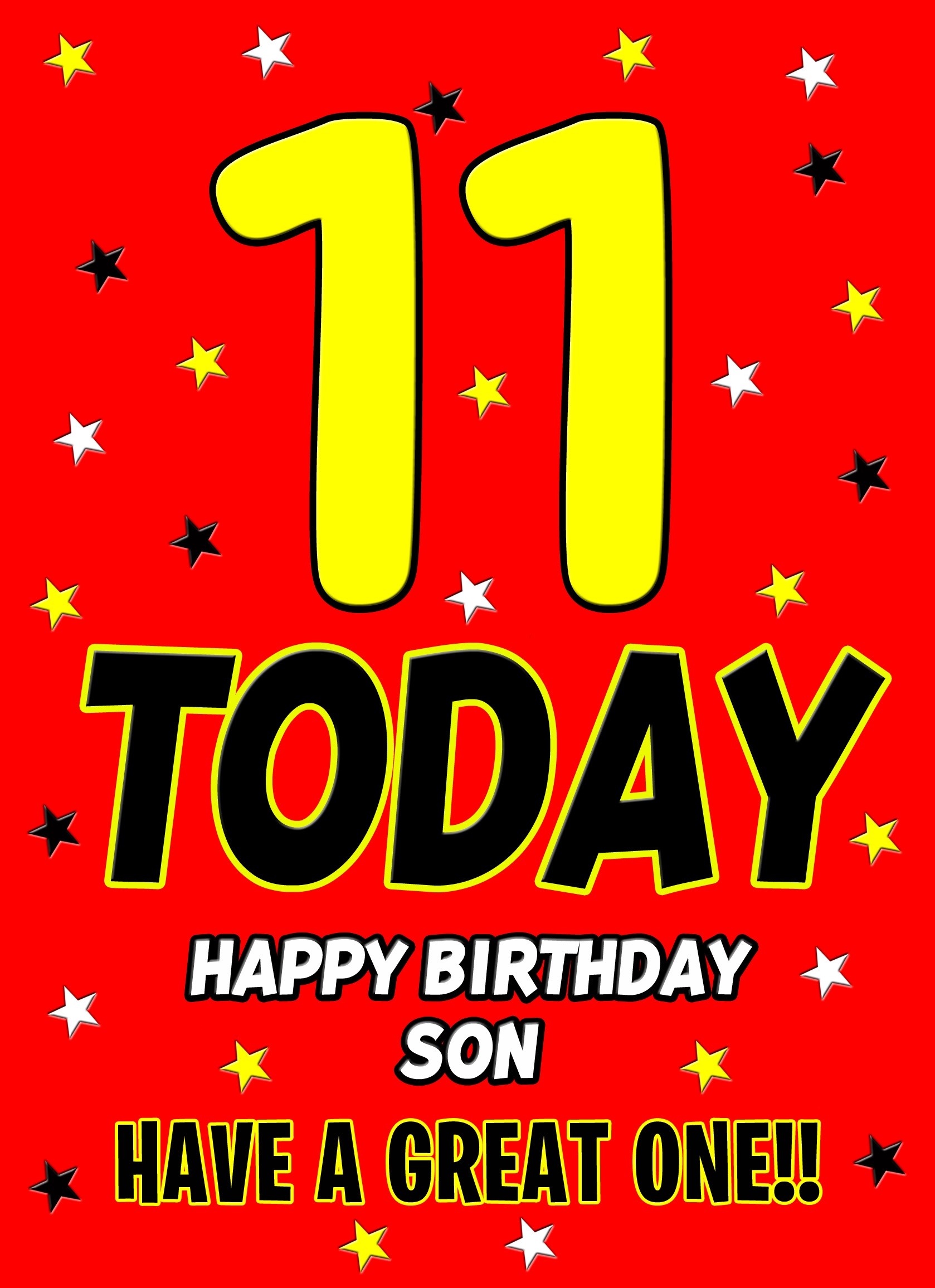 11 Today Birthday Card (Son)