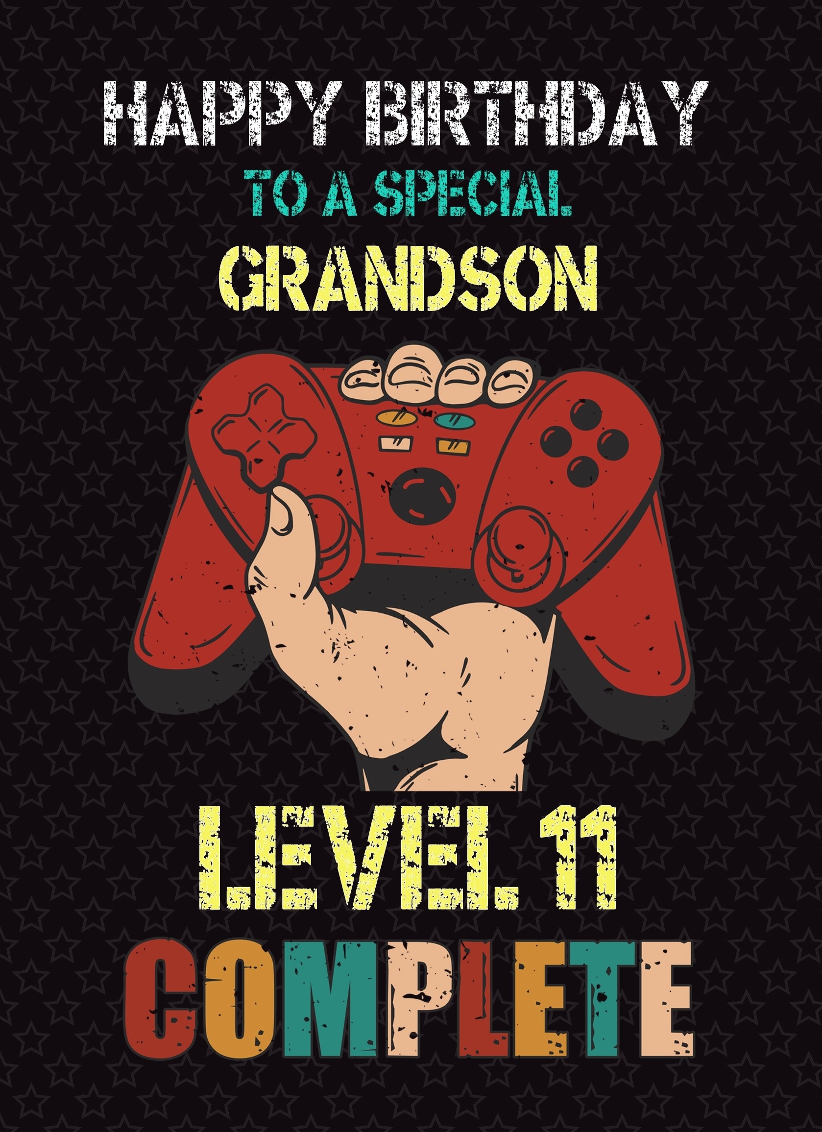 Grandson 12th Birthday Card (Gamer, Design 3)