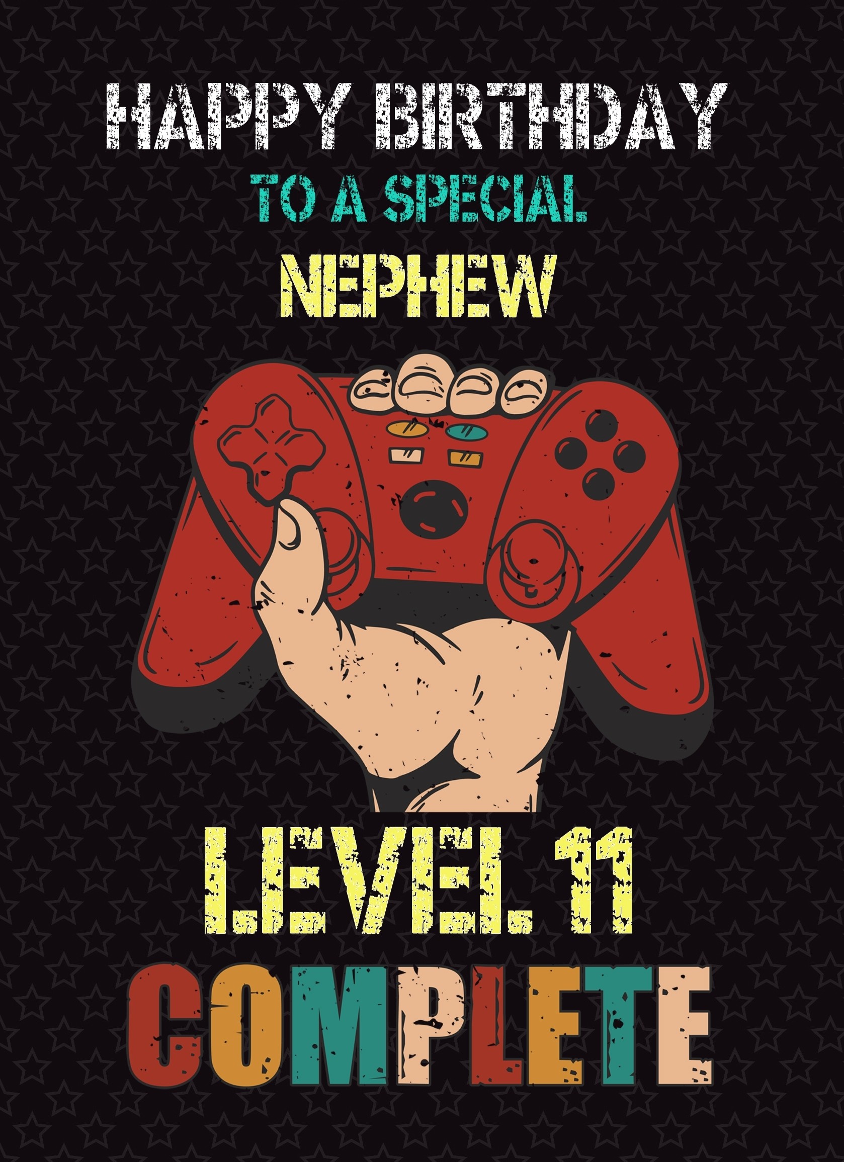 Nephew 12th Birthday Card (Gamer, Design 3)