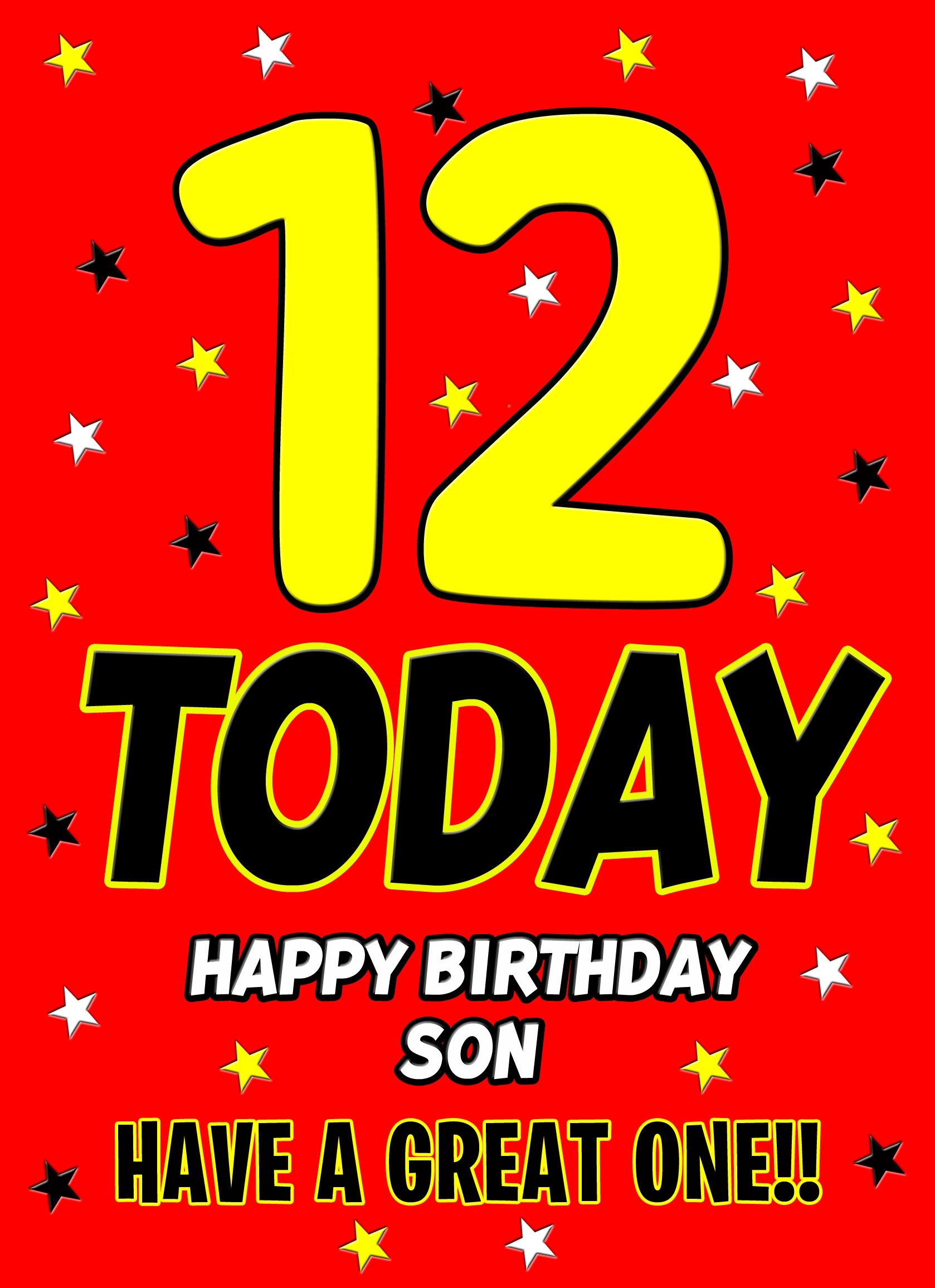 12 Today Birthday Card (Son)