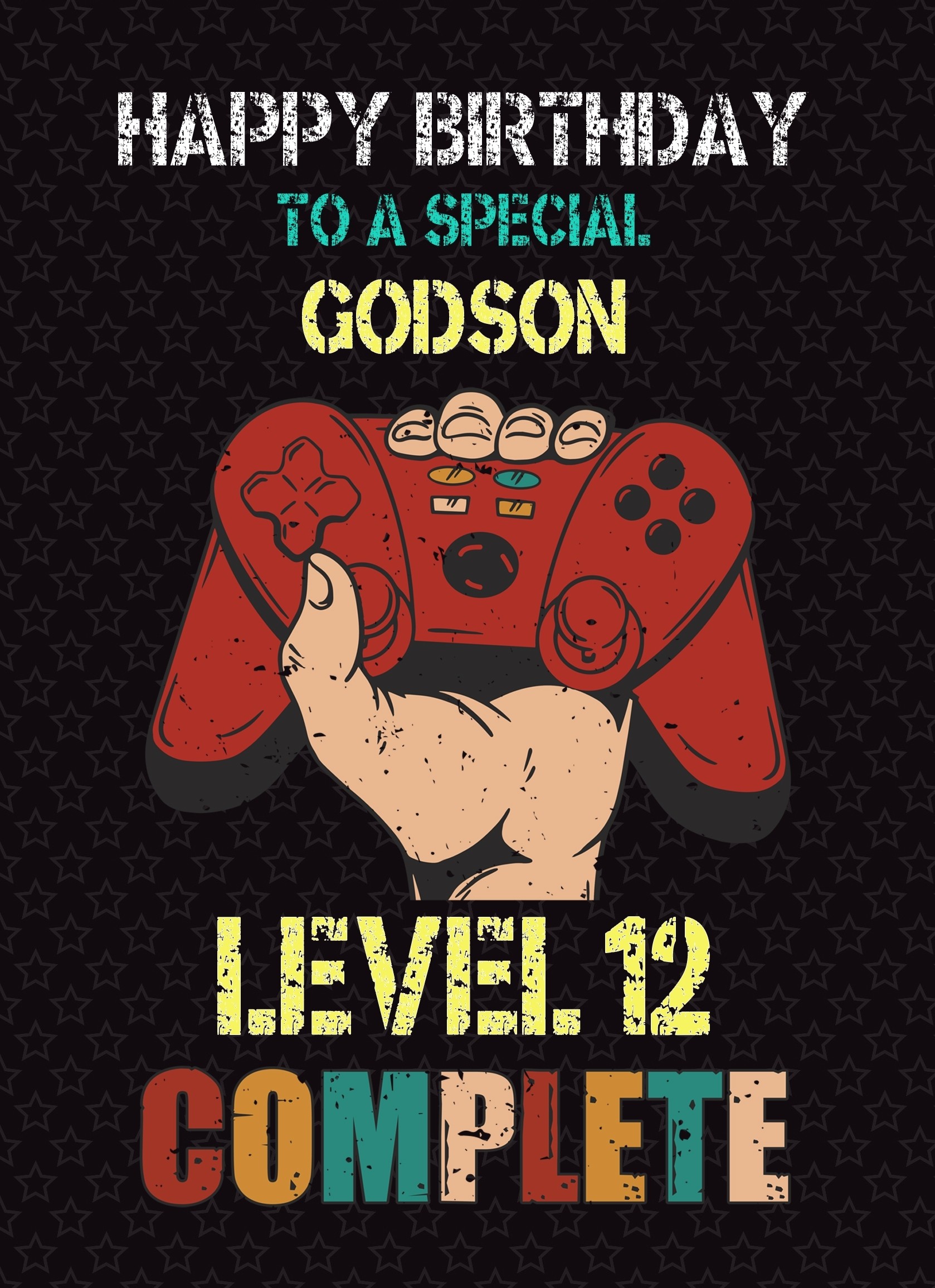 Godson 13th Birthday Card (Gamer, Design 3)