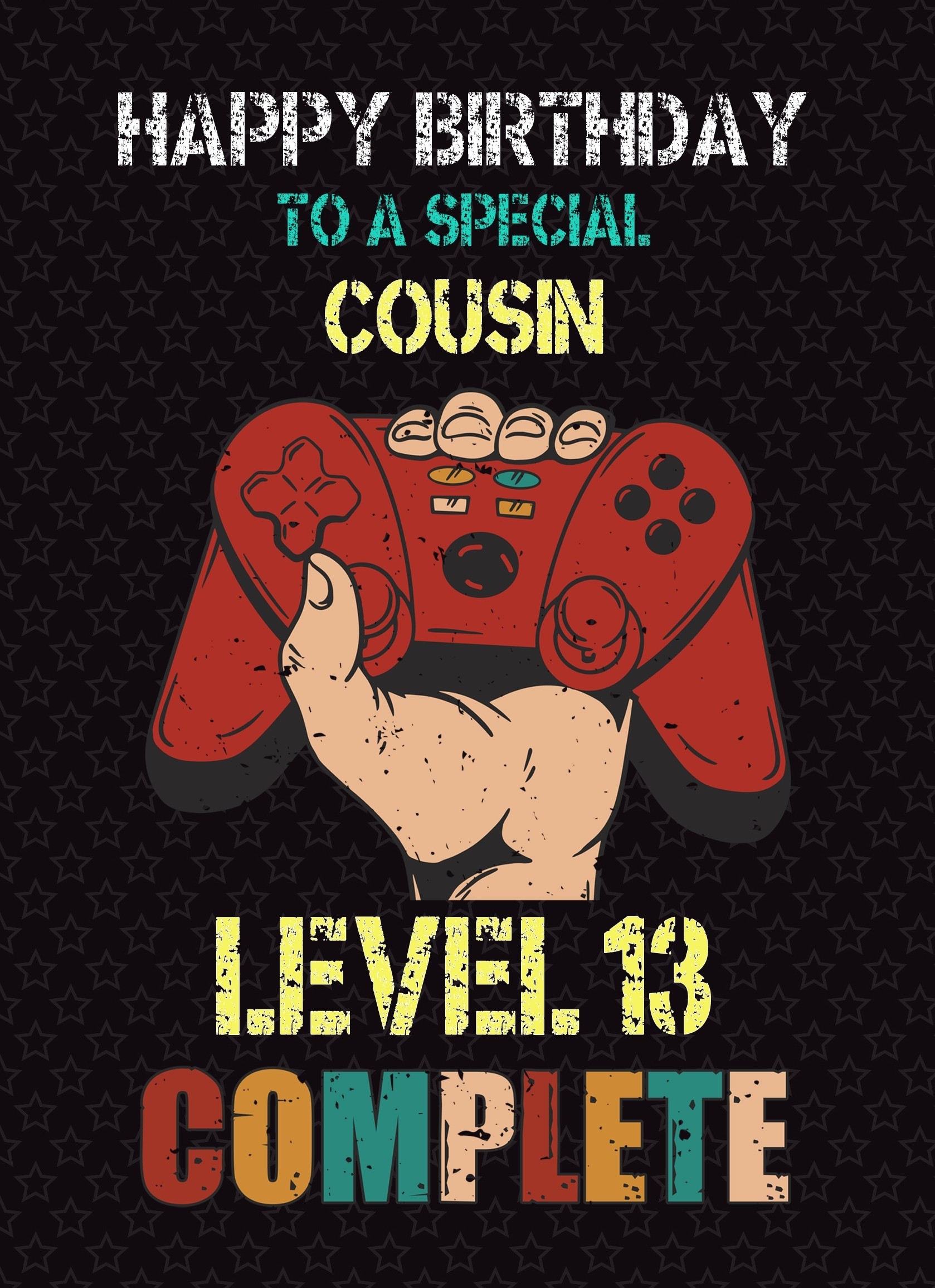 Cousin 14th Birthday Card (Gamer, Design 3)