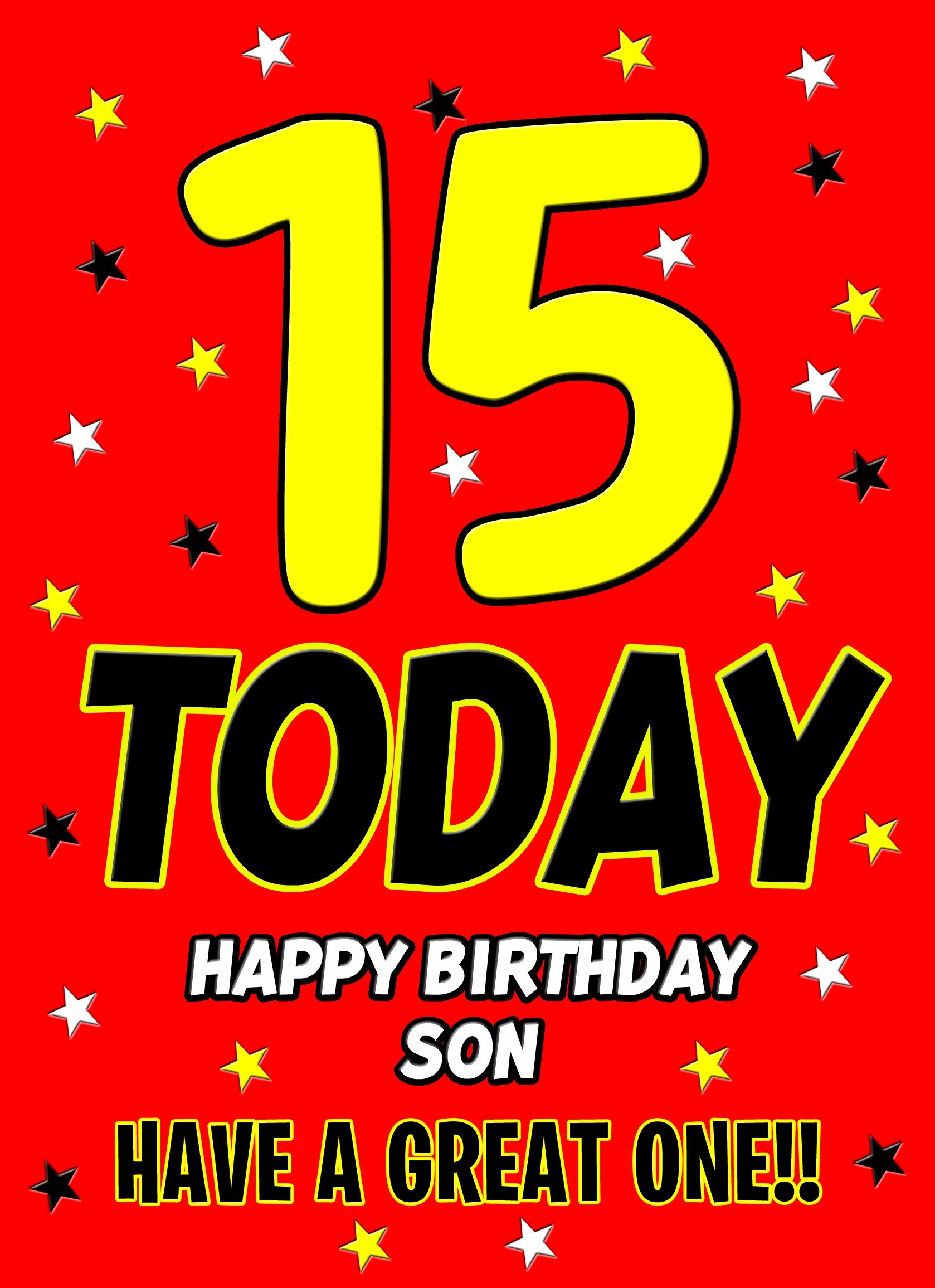 15 Today Birthday Card (Son)