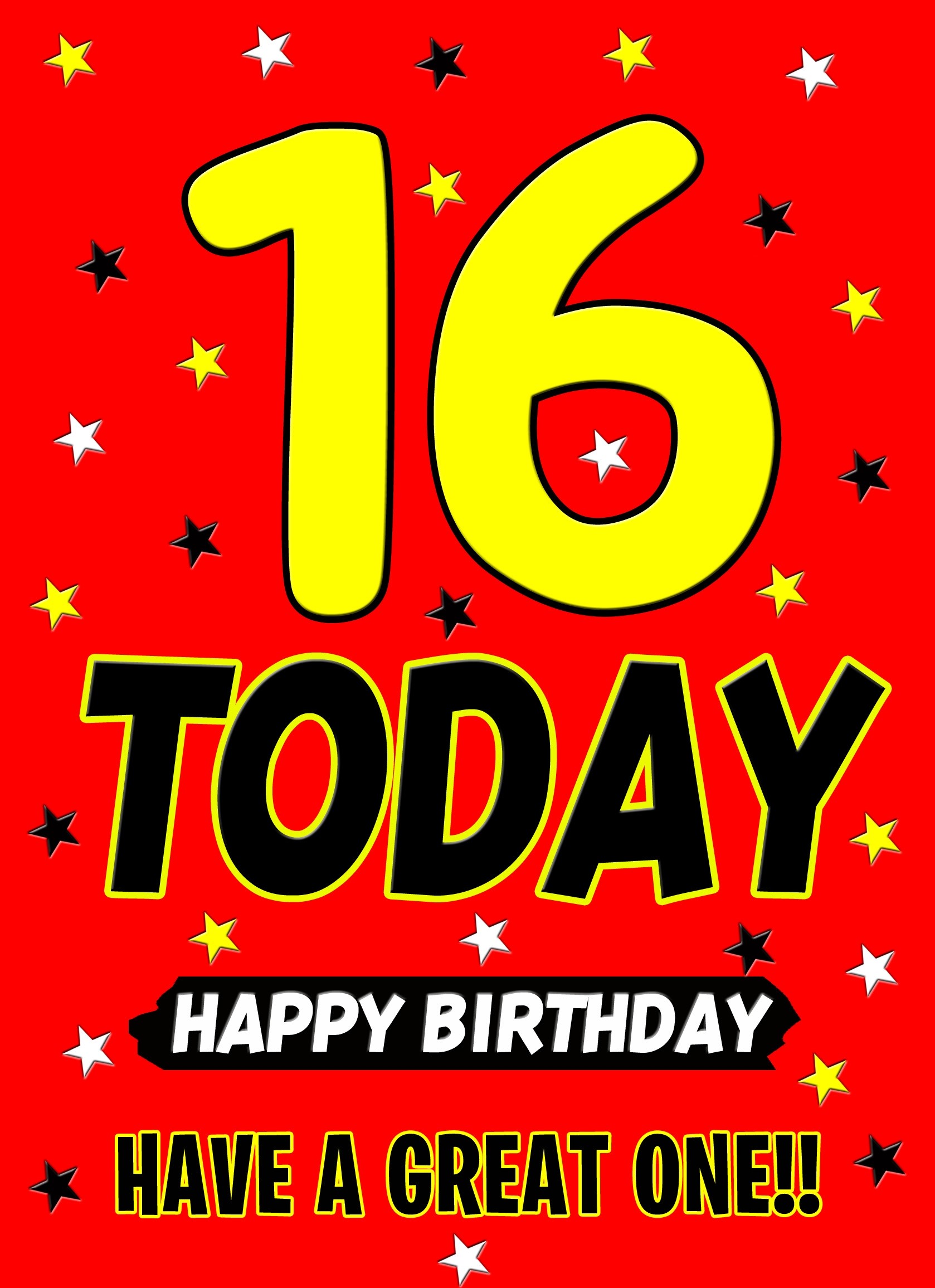 16 Today Birthday Card