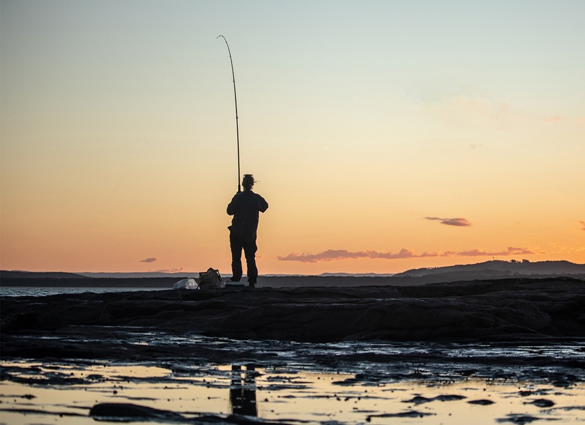Fishing Blank Landscape Card