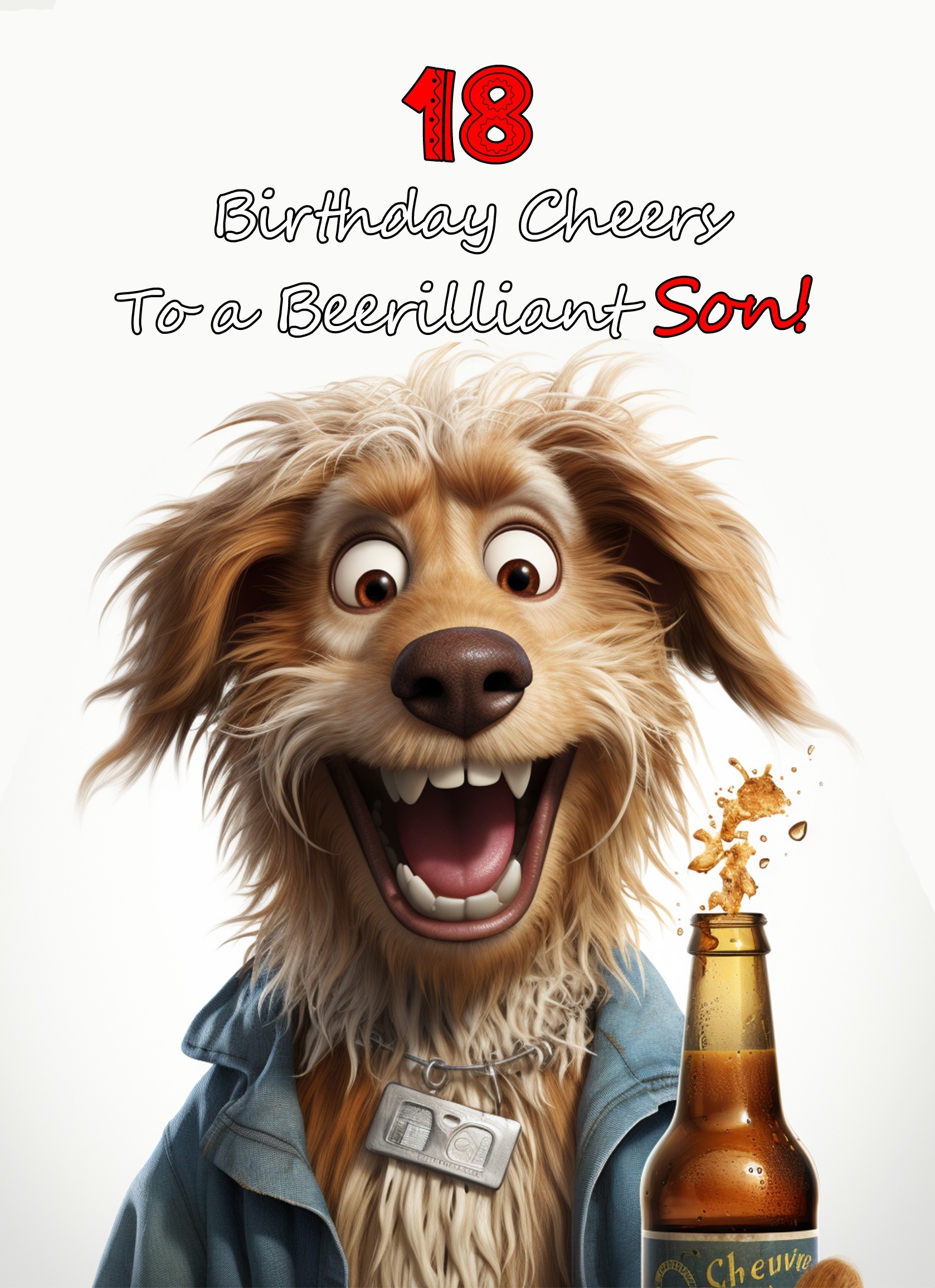 Son 18th Birthday Card (Funny Beerilliant Birthday Cheers)