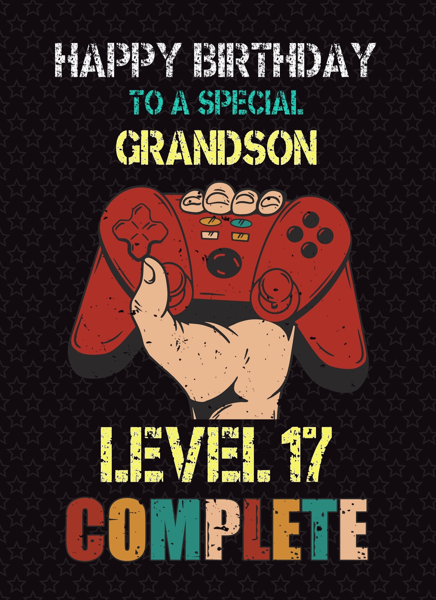Grandson 18th Birthday Card (Gamer, Design 3)