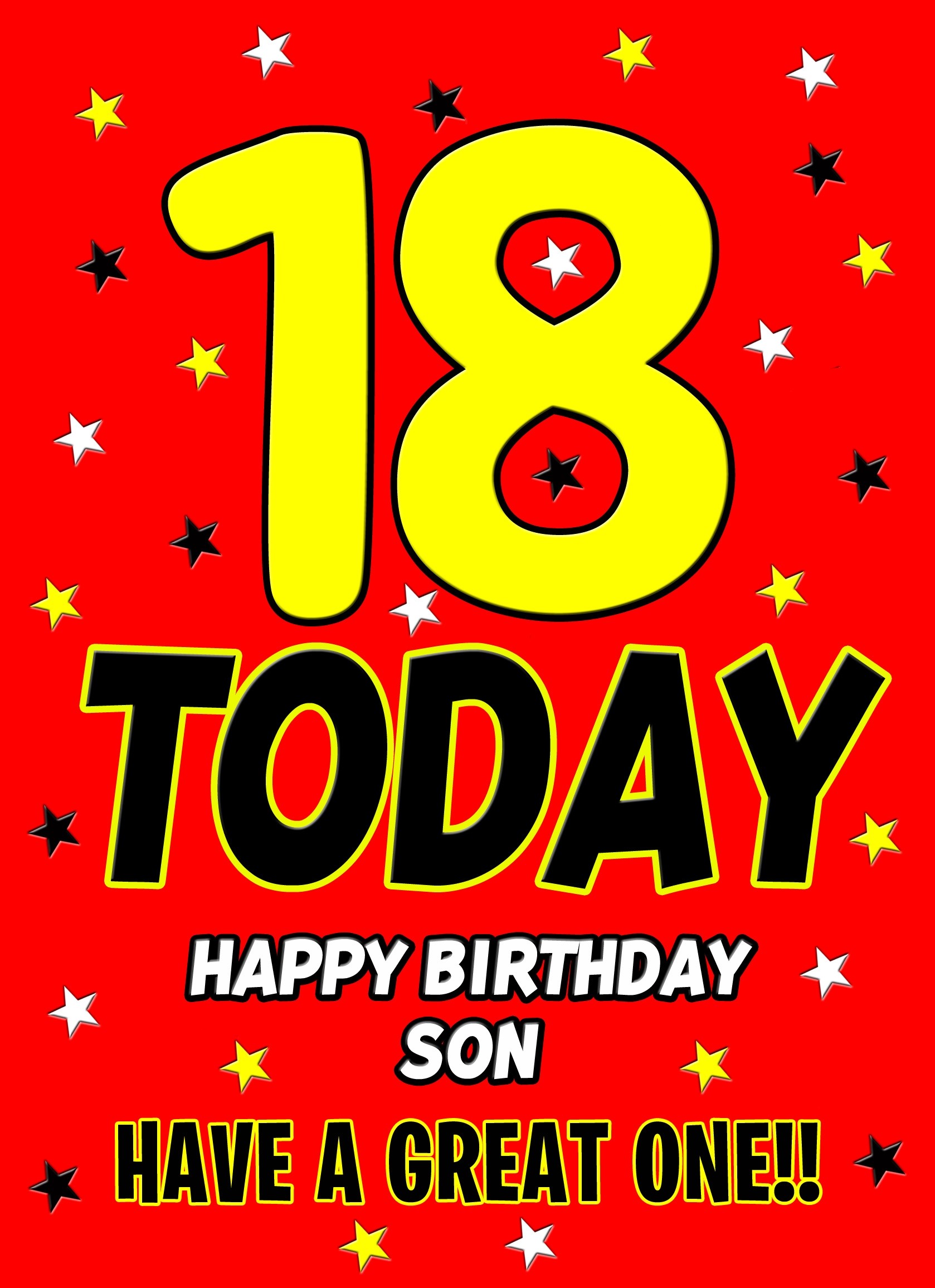 18 Today Birthday Card (Son)