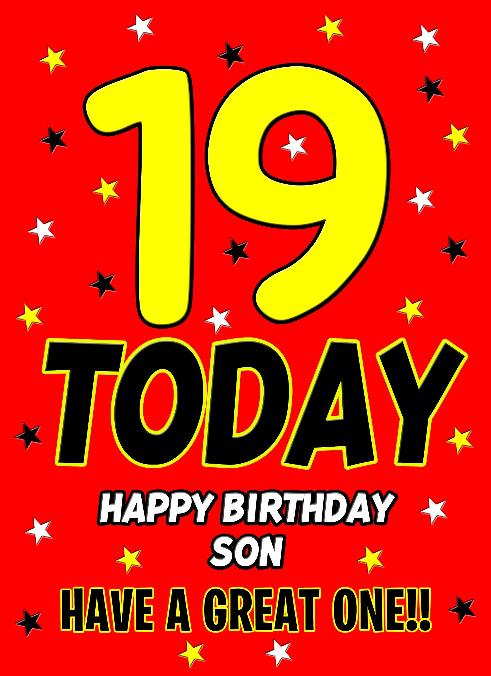 19 Today Birthday Card (Son)