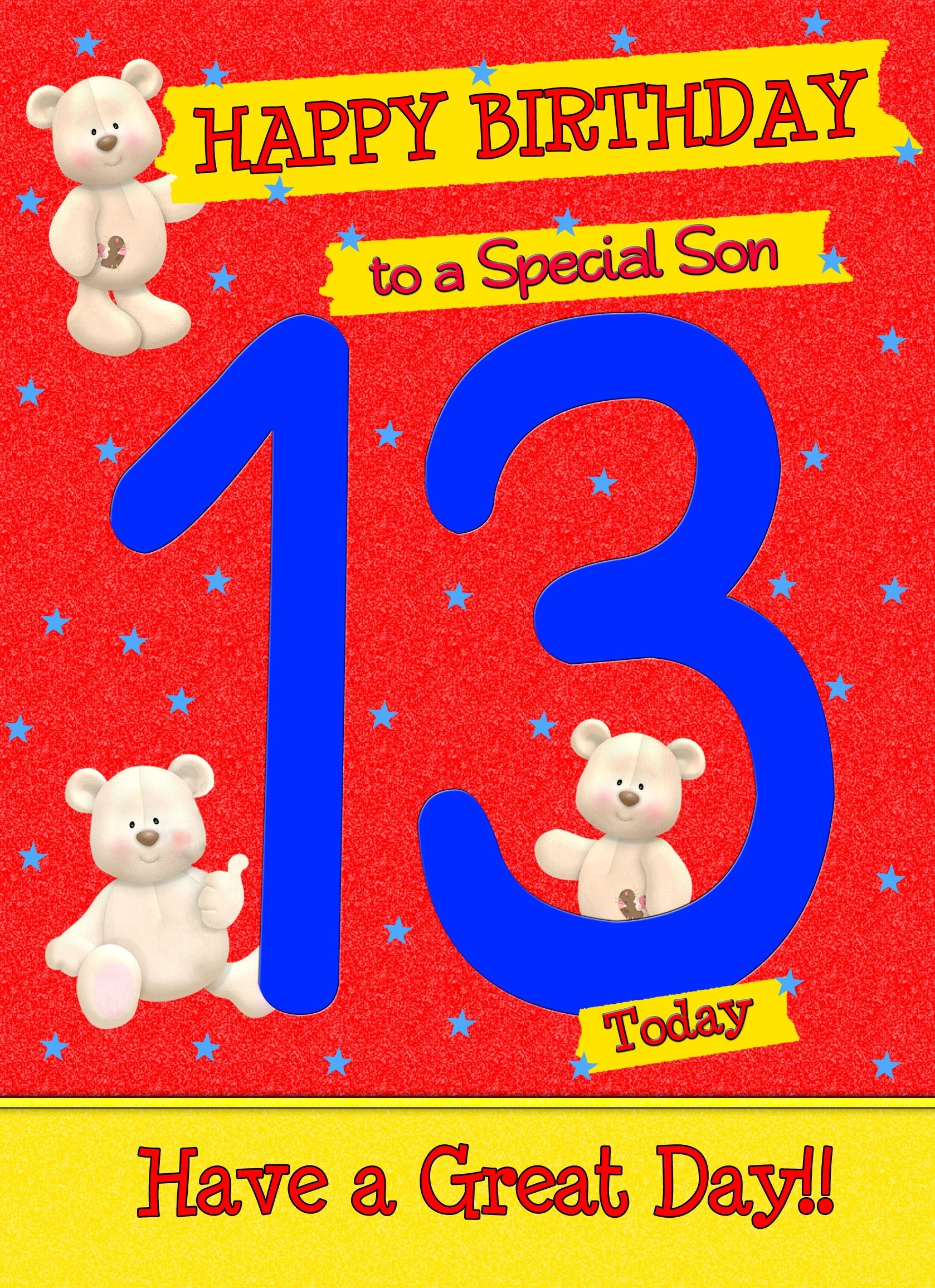 13 Today Birthday Card (Son)