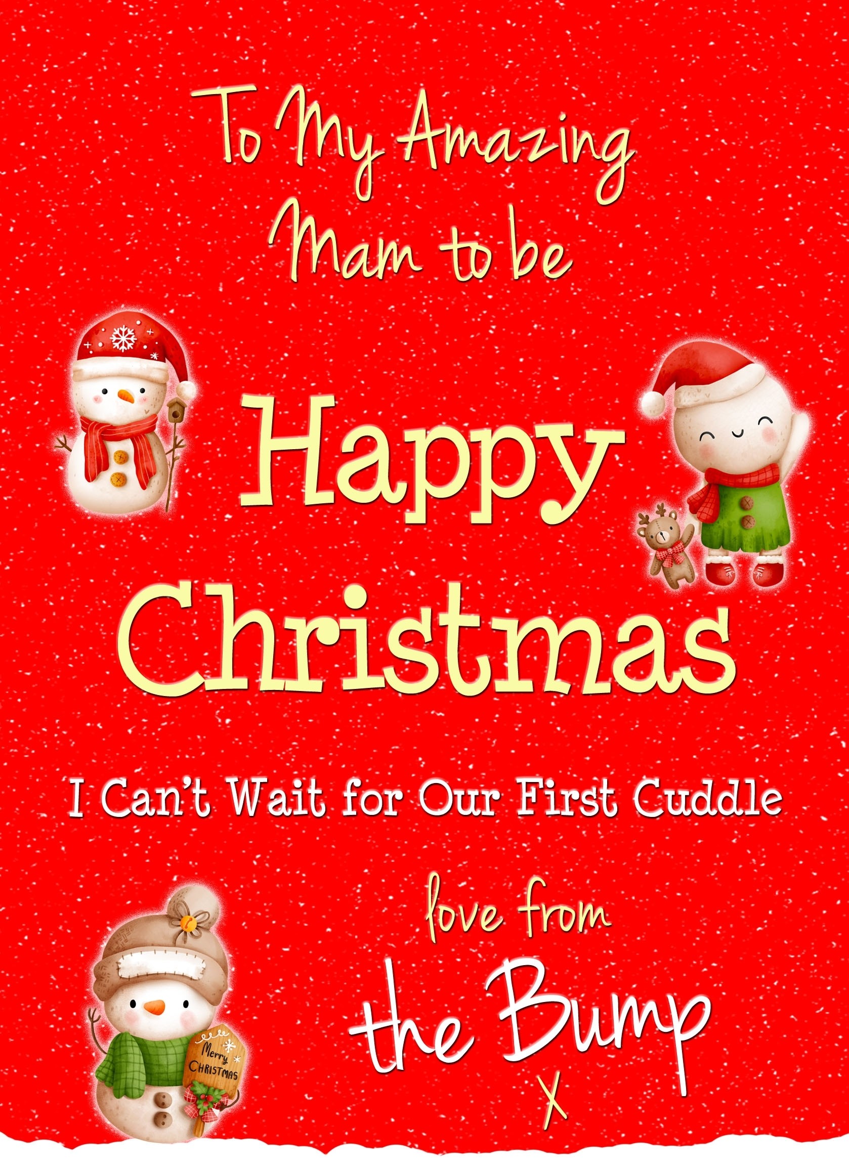 From The Bump Pregnancy Christmas Card (Mam)