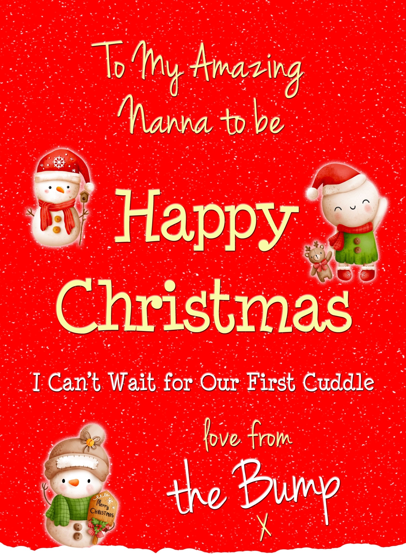 From The Bump Pregnancy Christmas Card (Nanna)