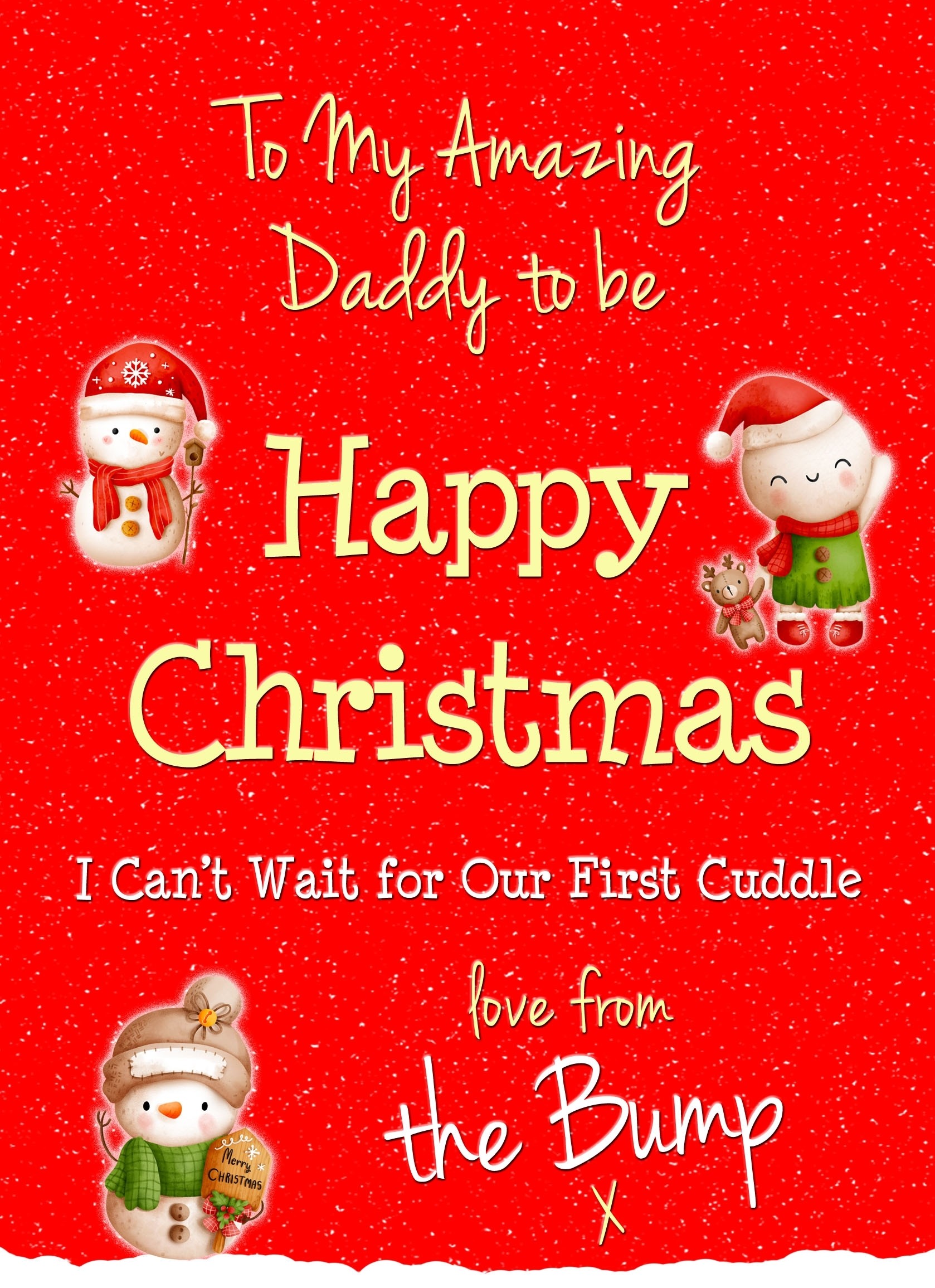 From The Bump Pregnancy Christmas Card (Daddy)