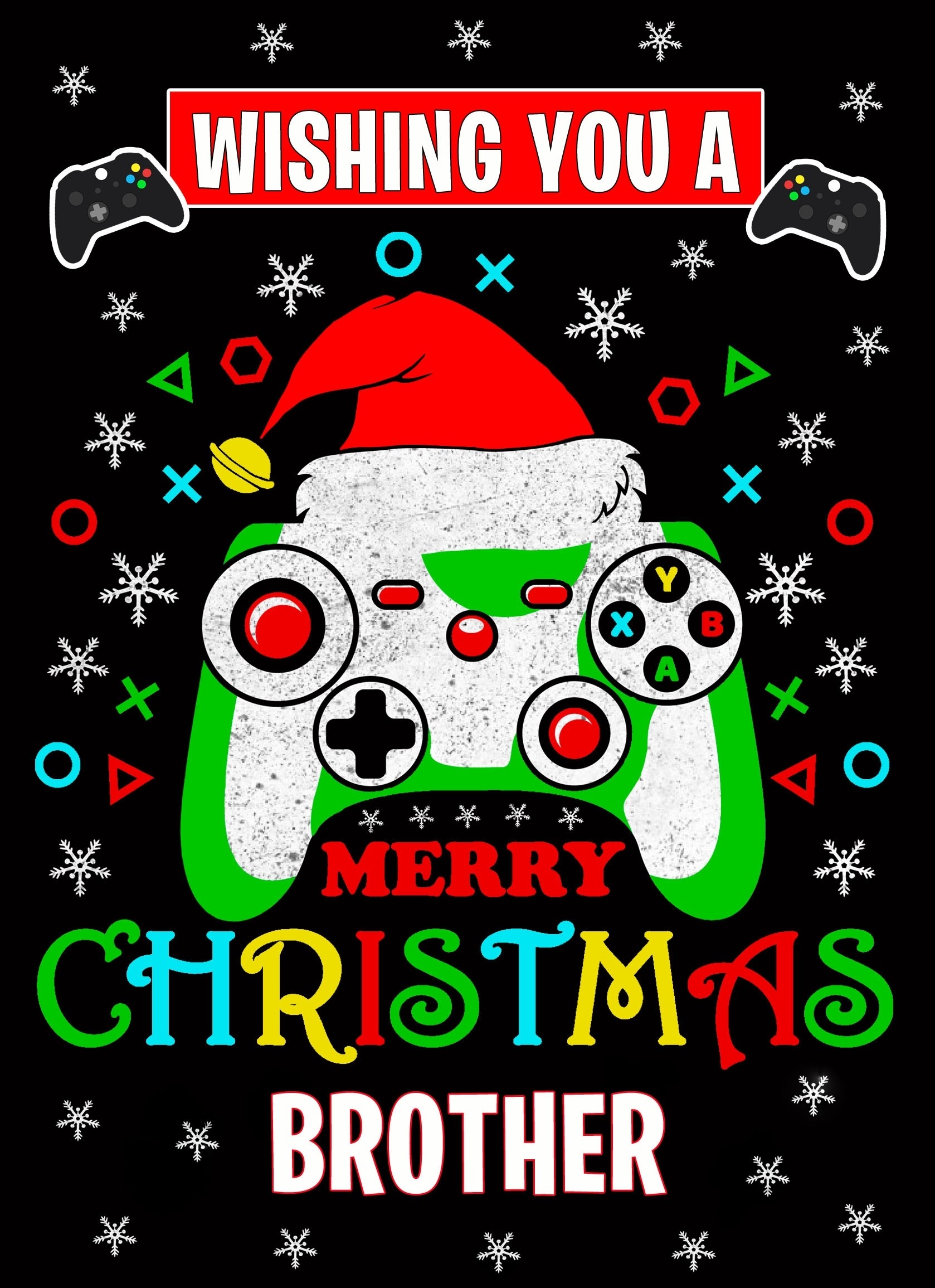 Gamer Christmas Card For Brother