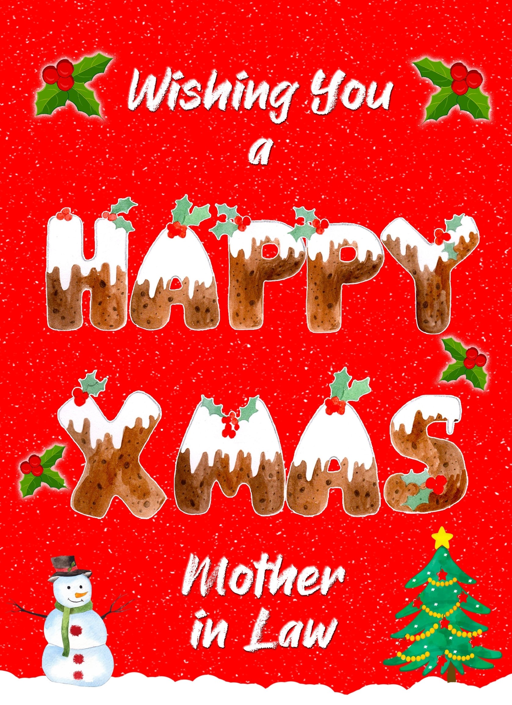 Happy Xmas Christmas Card For Mother in Law