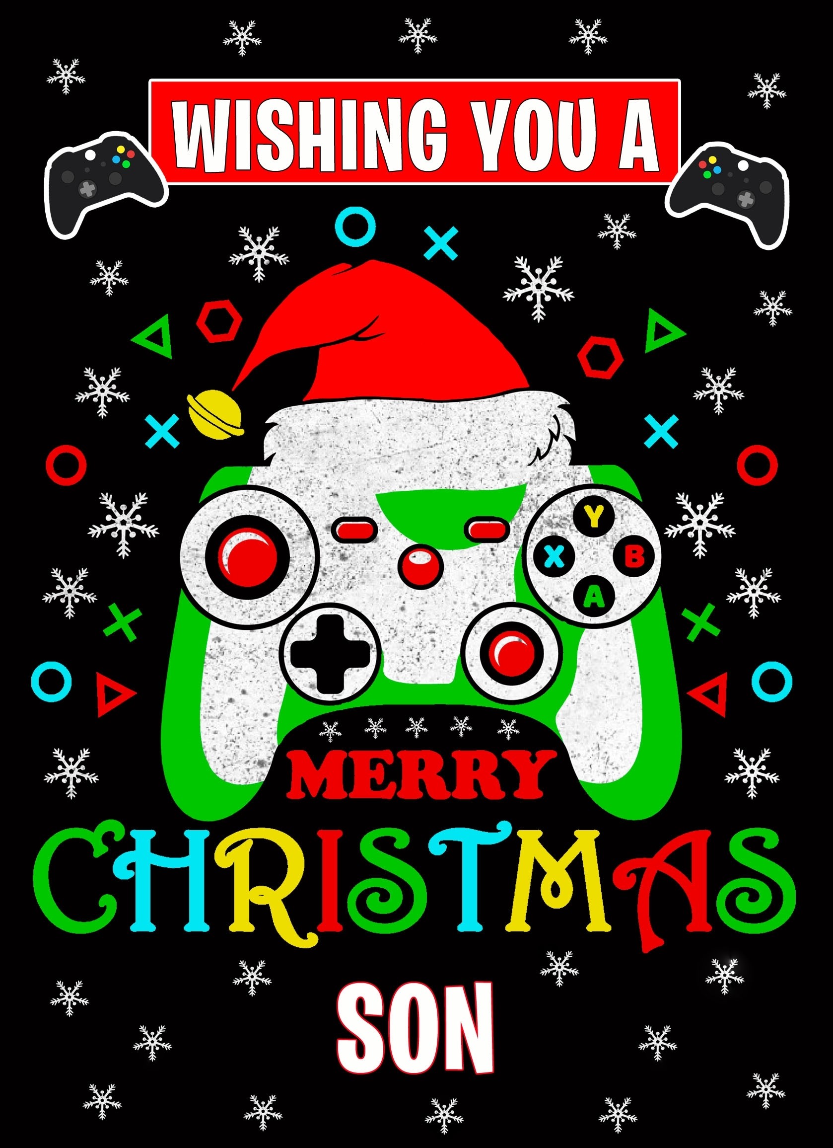 Gamer Christmas Card For Son