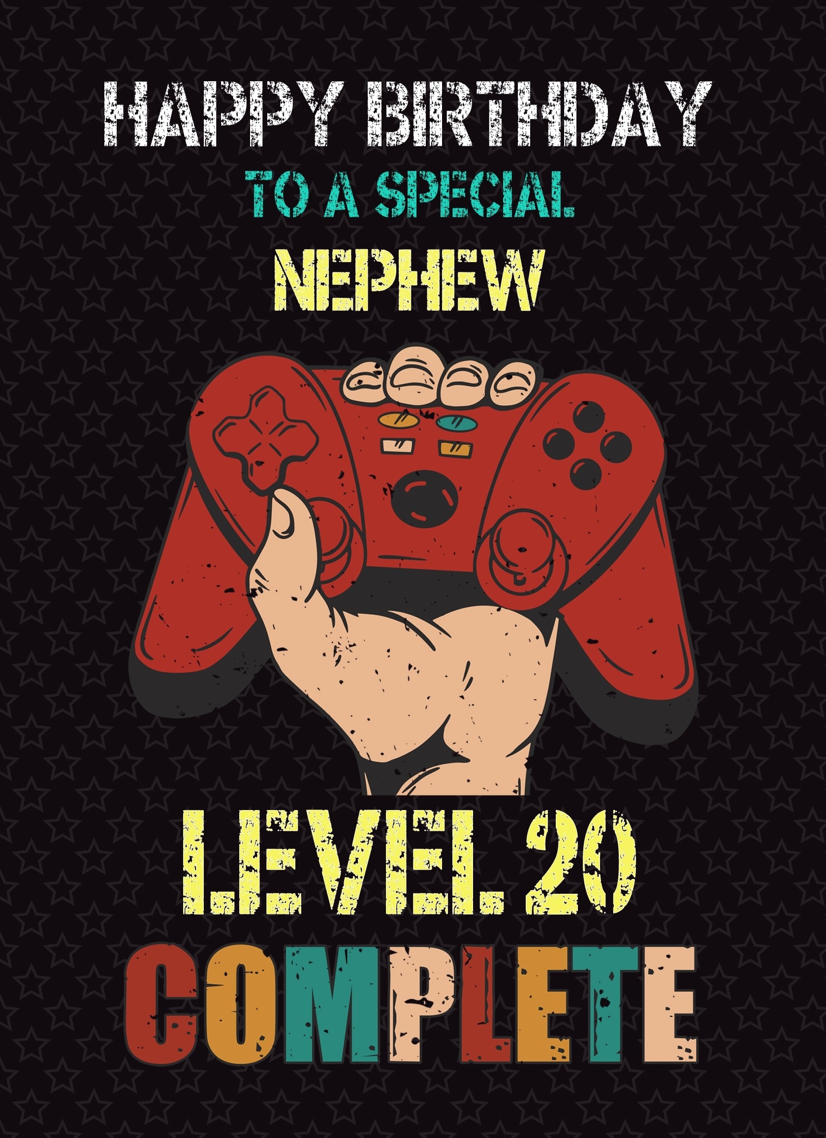 Nephew 21st Birthday Card (Gamer, Design 3)