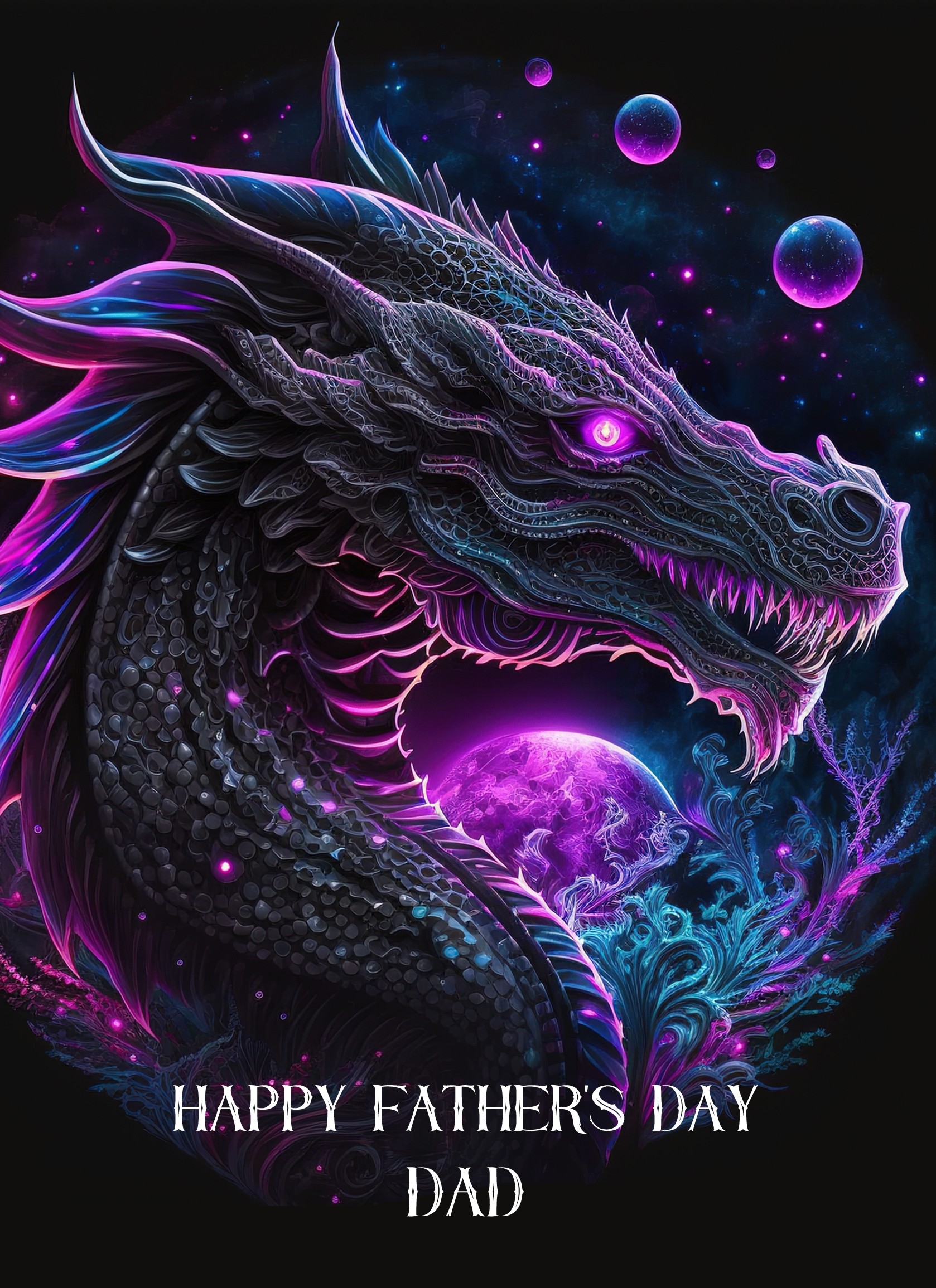 Dragon Fathers Day Card for Dad