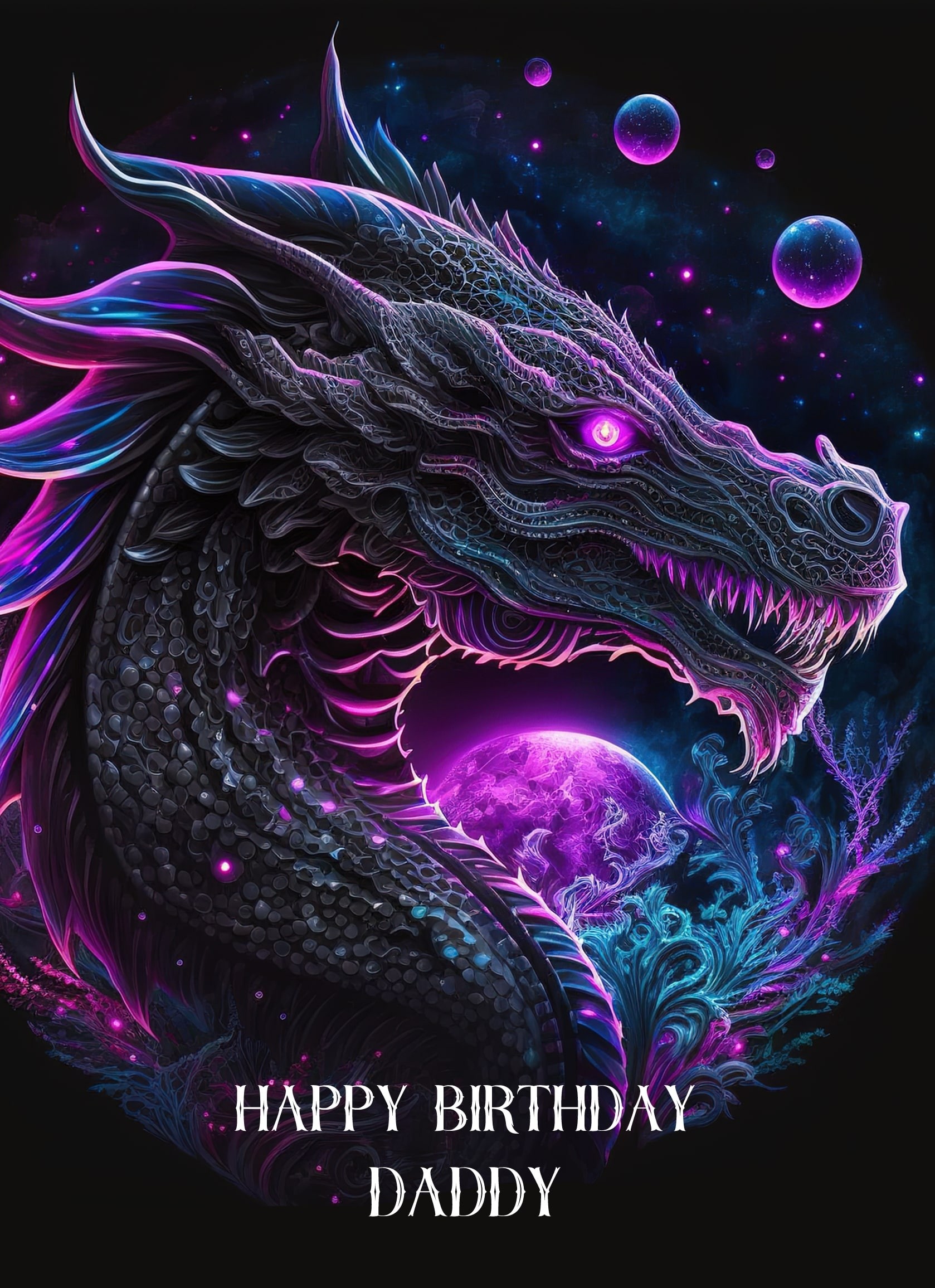 Dragon Birthday Card for Daddy