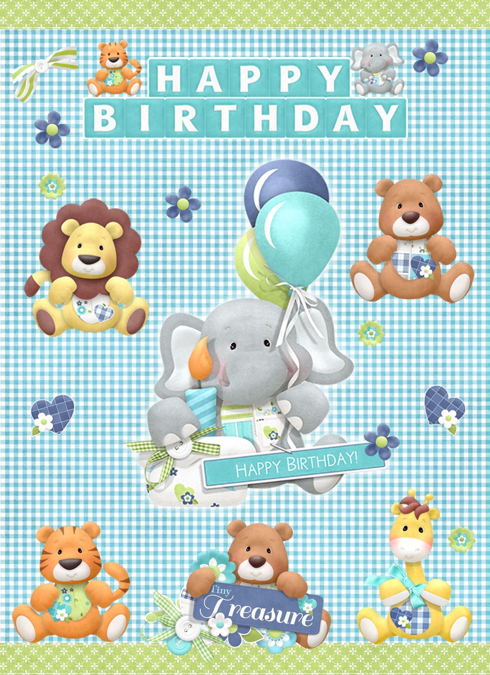 Birthday Greeting Card (Baby Boy)