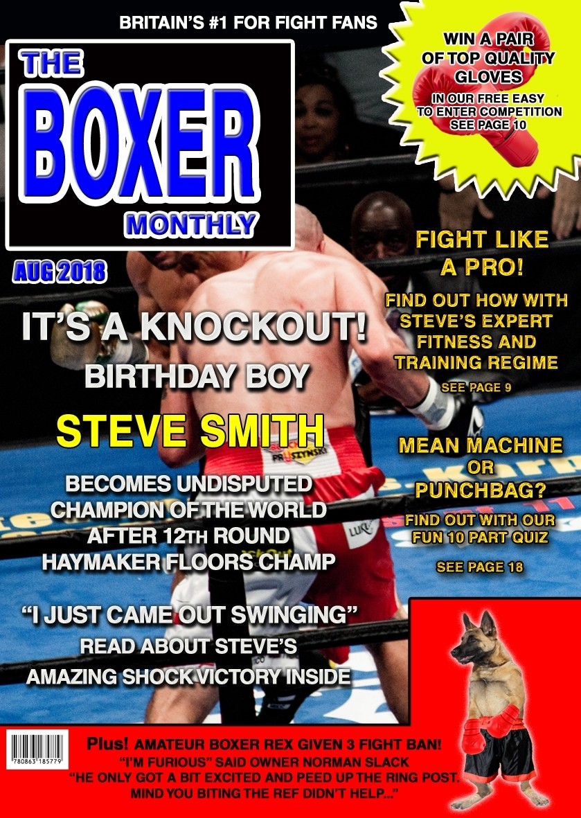 Personalised Boxing Magazine Spoof Birthday Card