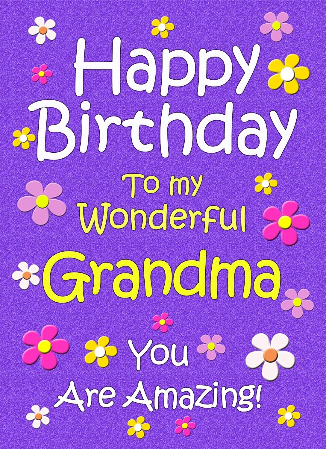 Grandma Birthday Card (Purple)