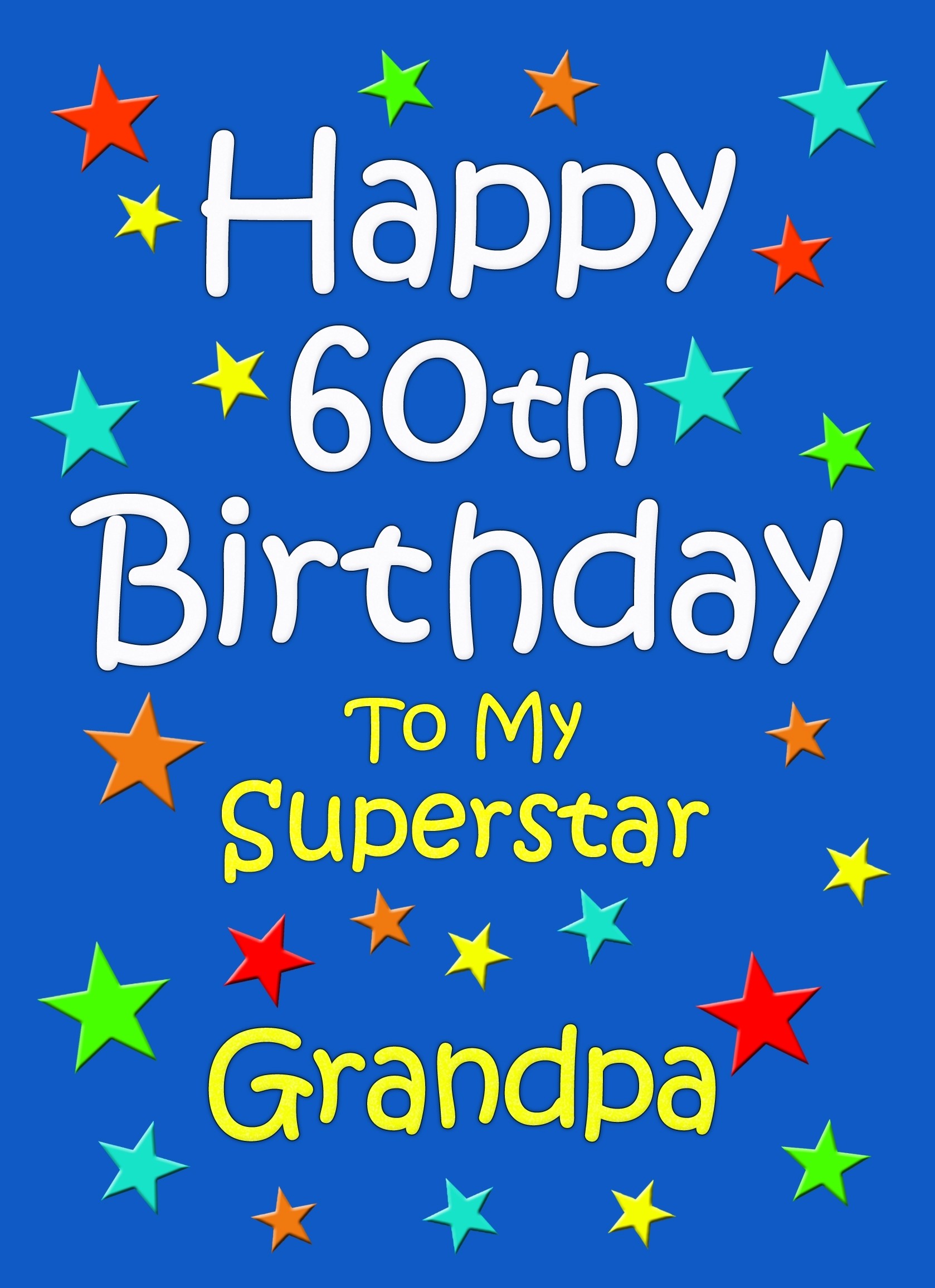 Grandpa 60th Birthday Card (Blue)