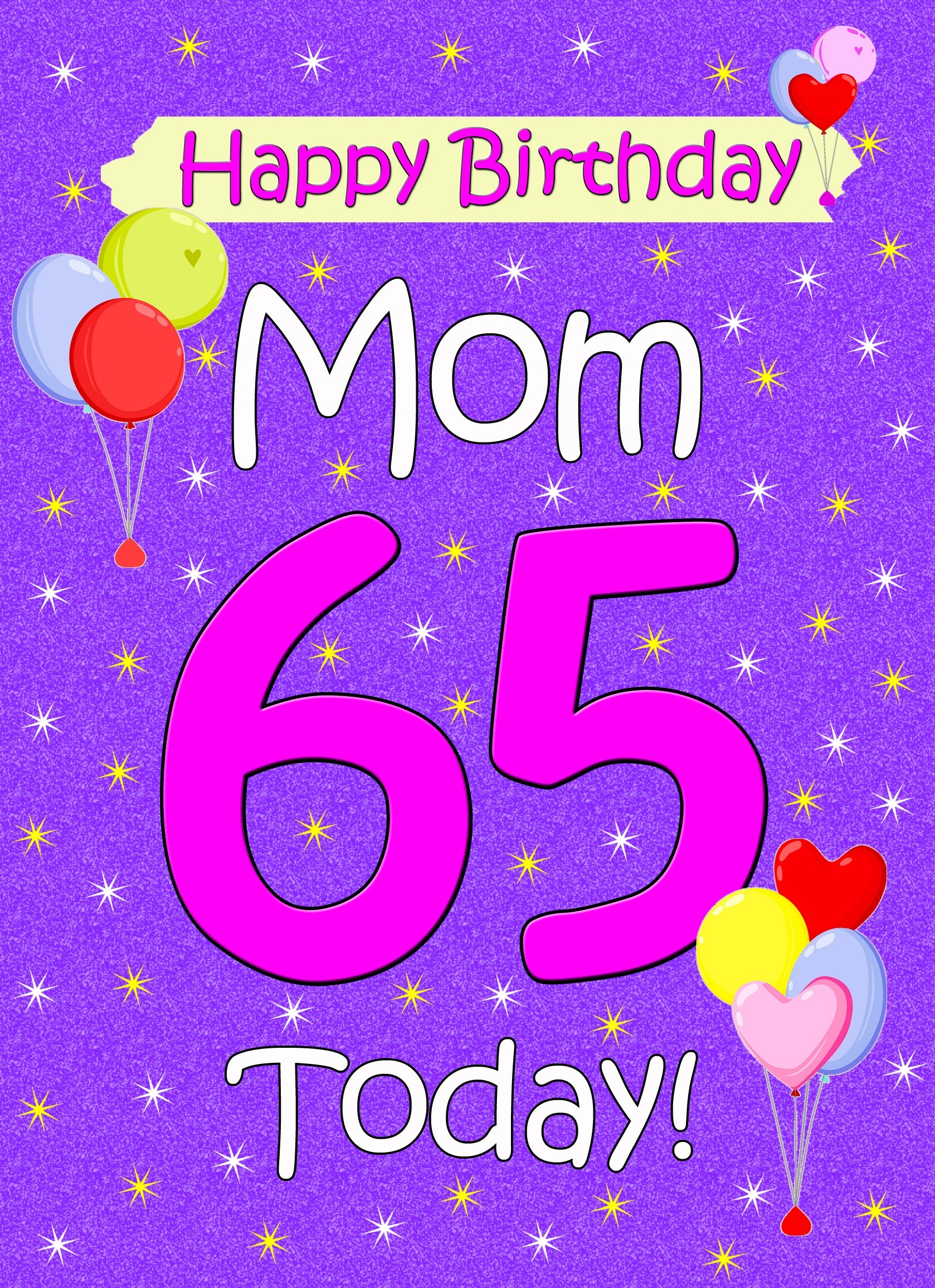 Mom 65th Birthday Card (Lilac)