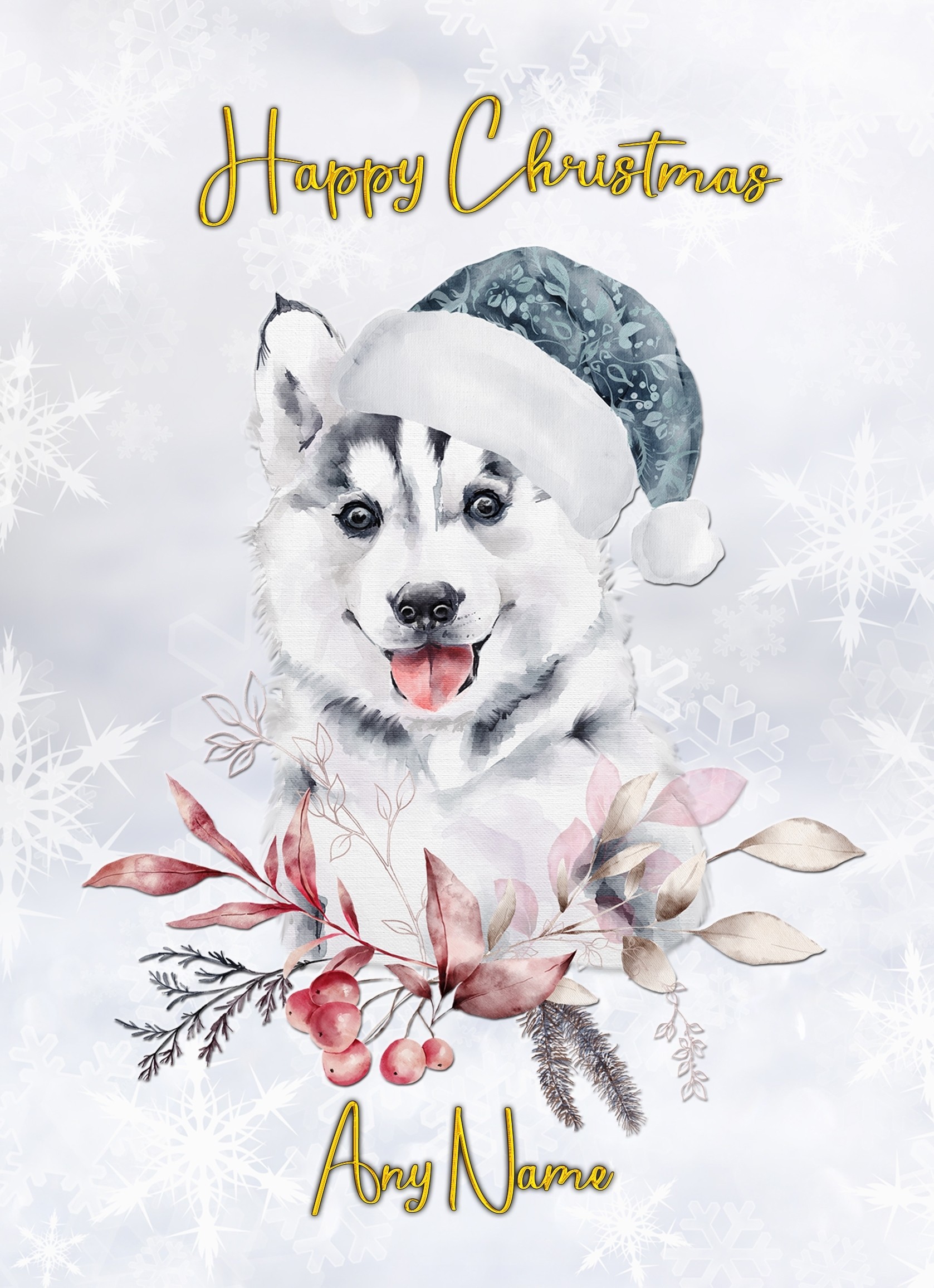 Personalised Christmas Card (Dog)