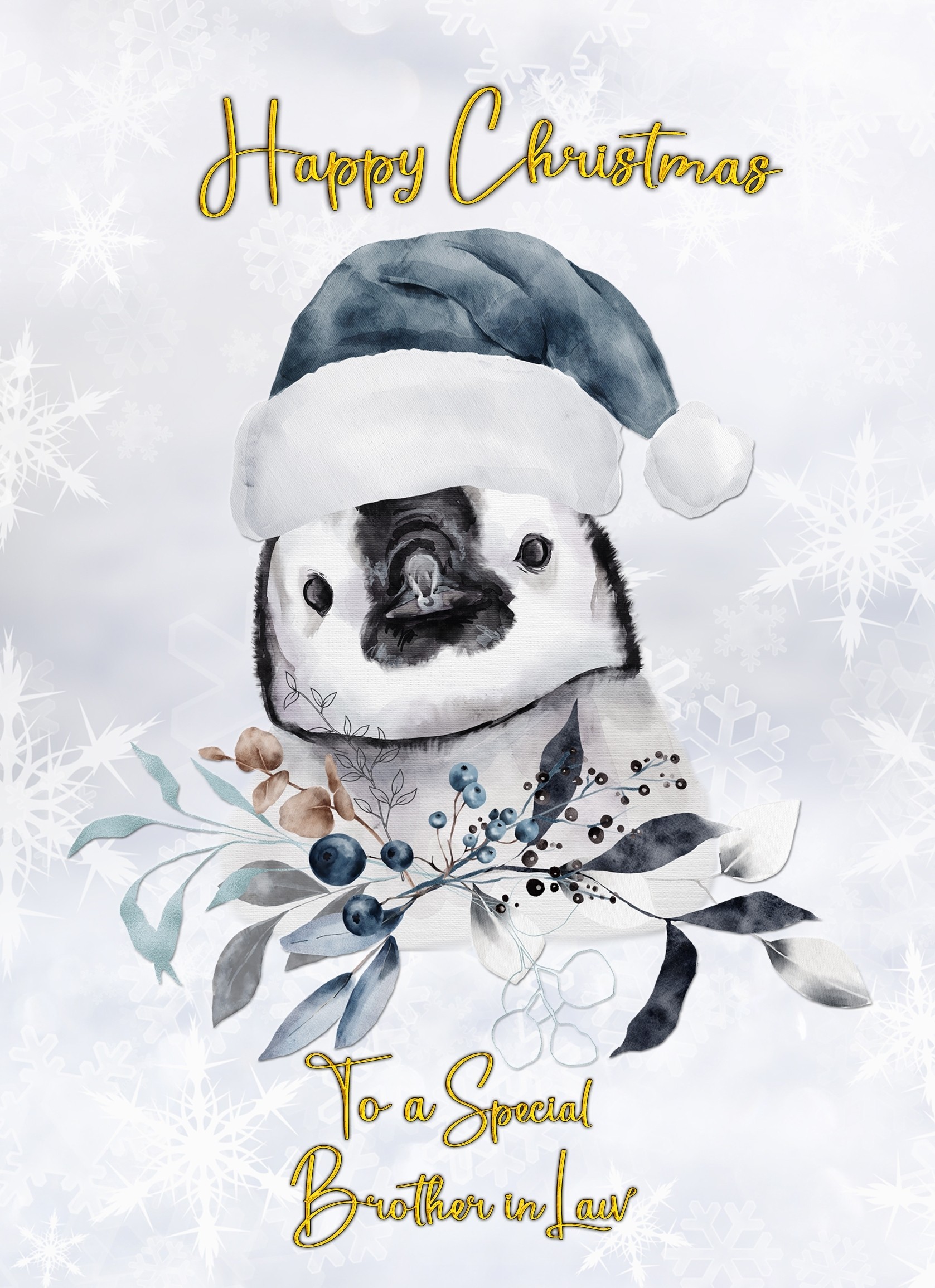 Christmas Card For Brother in Law (Penguin)