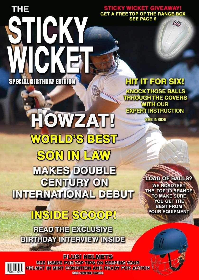 Cricket Son in Law Birthday Card Magazine Spoof