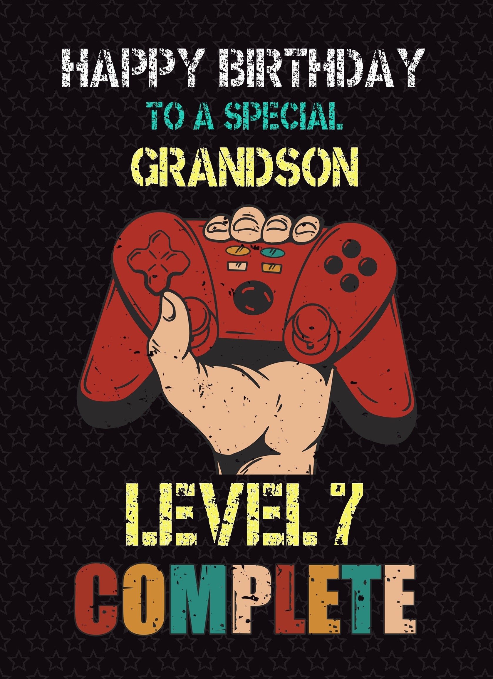 Grandson 8th Birthday Card (Gamer, Design 3)