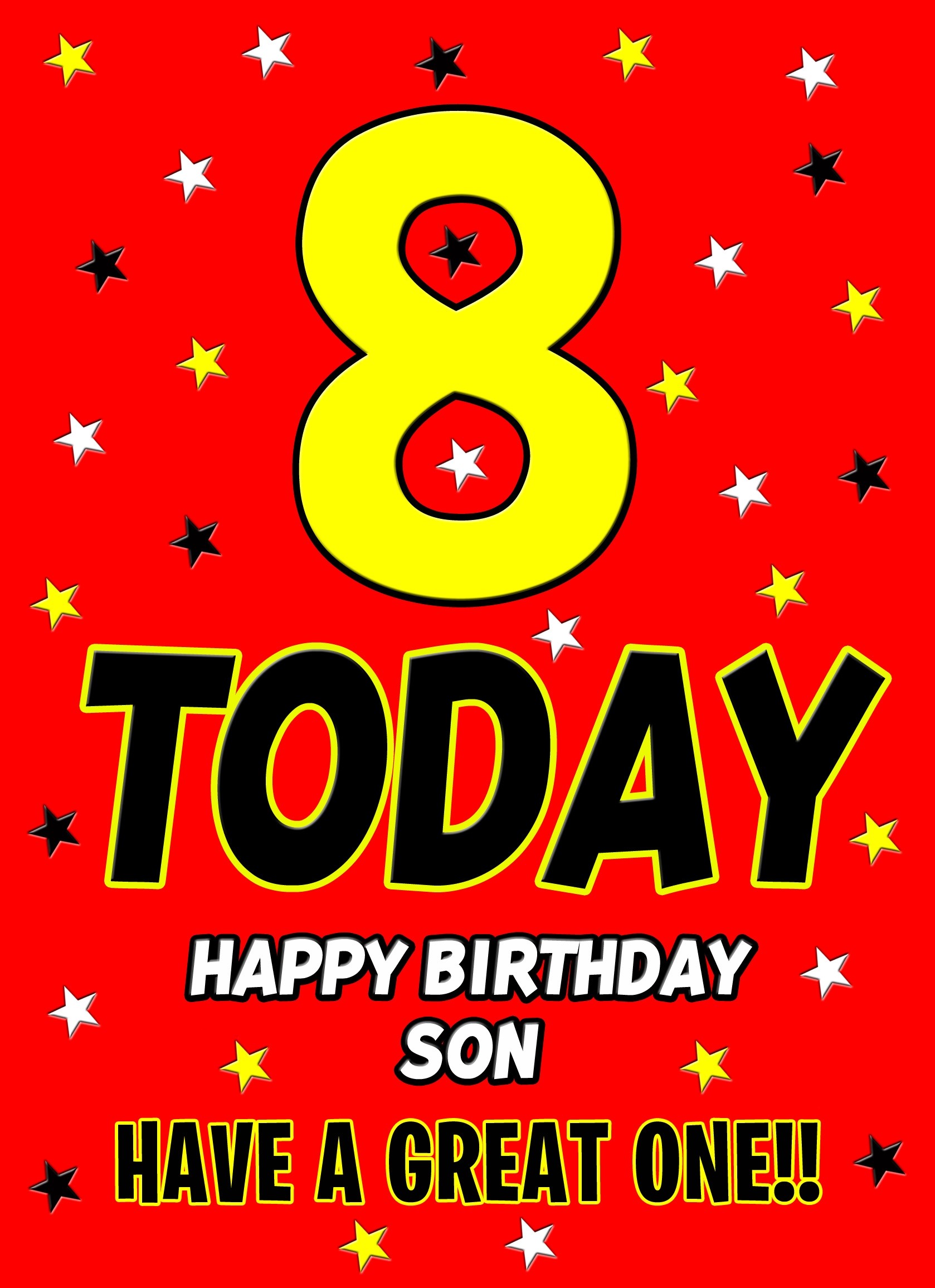 8 Today Birthday Card (Son)