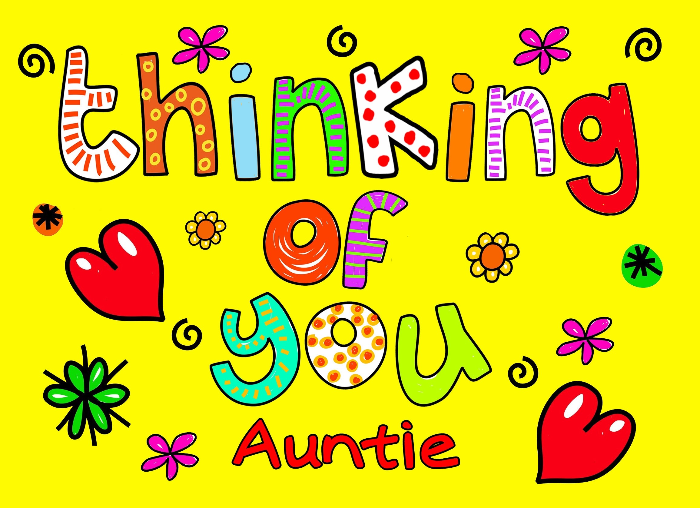 Thinking of You 'Auntie' Greeting Card