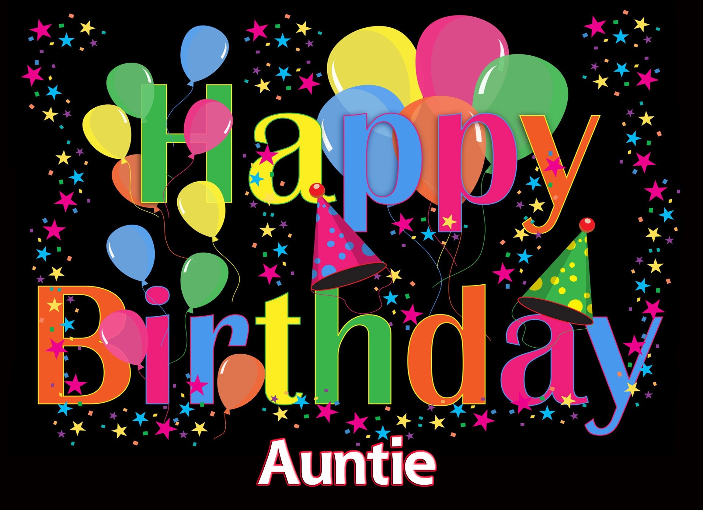 Happy Birthday 'Auntie' Greeting Card